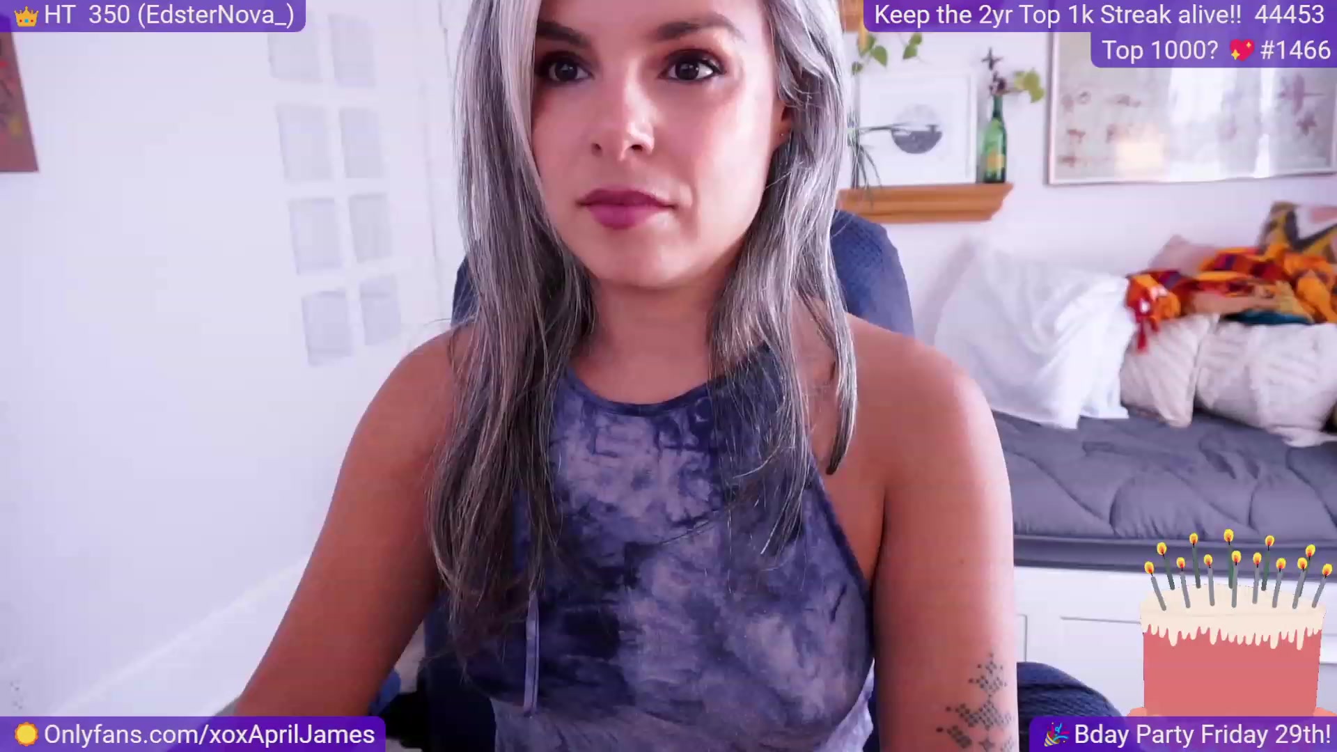 Gallery image thumbnail from AprilJames's myfreecams stream on, 09/25/2023, 19:29 image 2 of 20