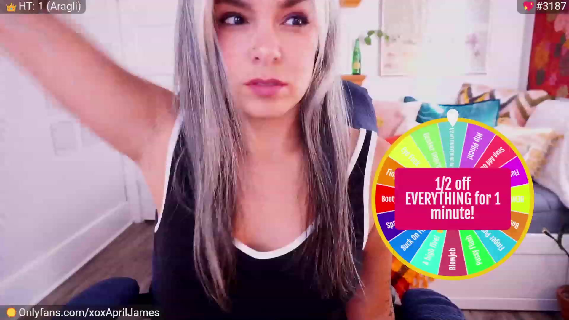 Gallery image thumbnail from AprilJames's myfreecams stream on, 10/01/2023, 23:06 image 3 of 20