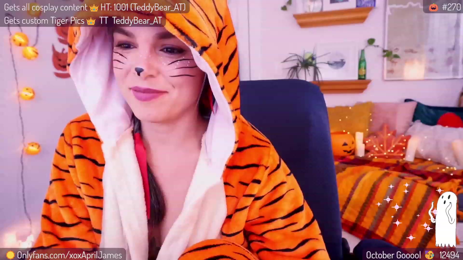 Gallery image thumbnail from AprilJames's myfreecams stream on, 10/31/2023, 21:27 image 4 of 20
