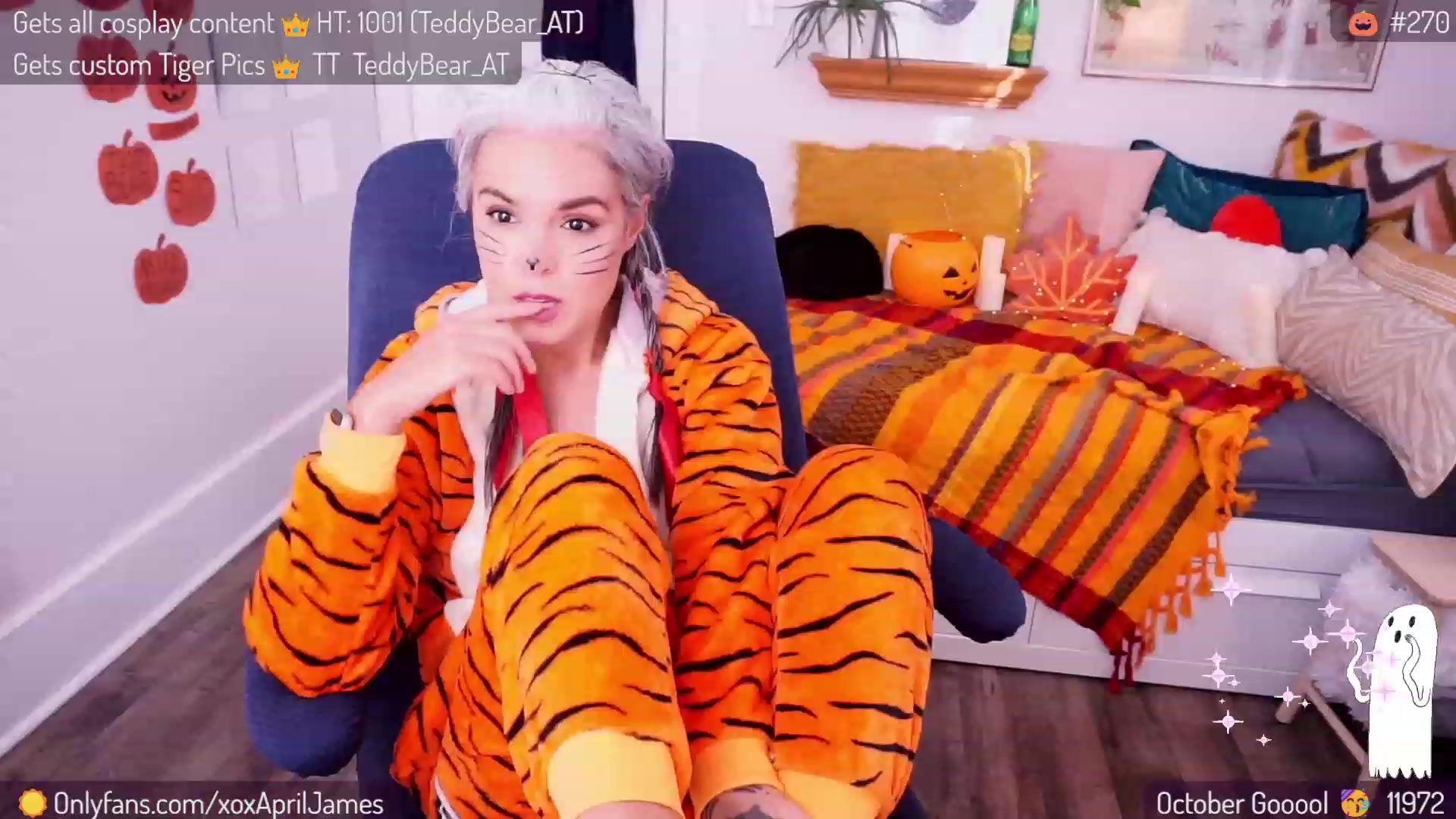 Gallery image thumbnail from AprilJames's myfreecams stream on, 10/31/2023, 21:48 image 8 of 20
