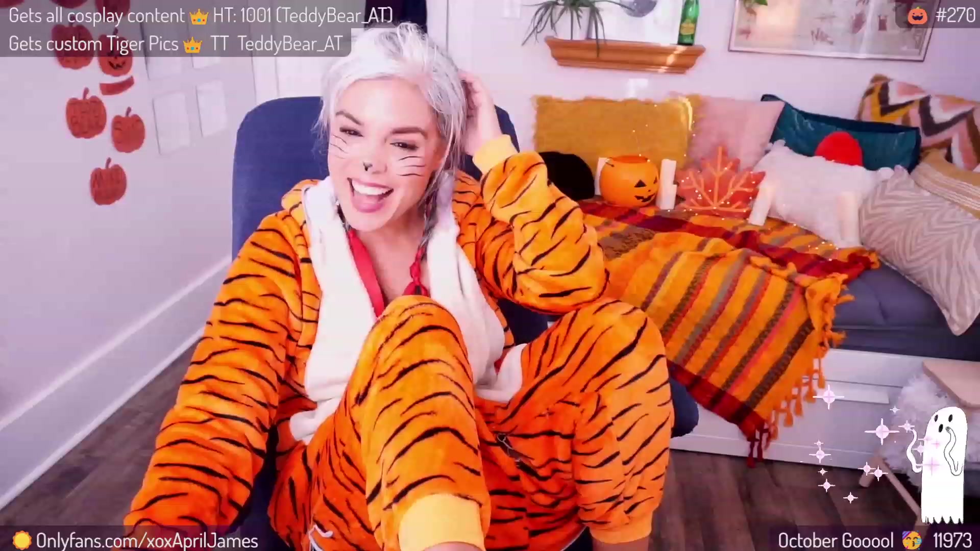 Gallery image thumbnail from AprilJames's myfreecams stream on, 10/31/2023, 21:48 image 5 of 20