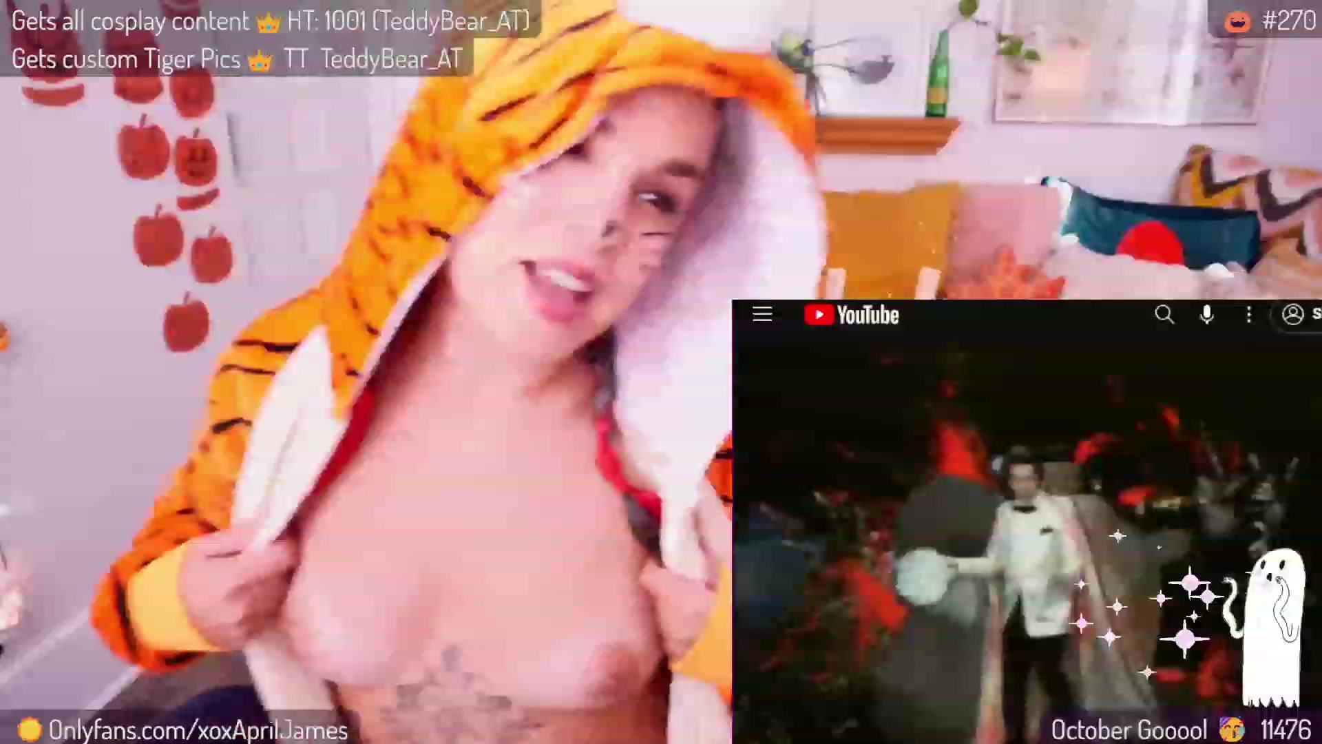 Gallery image thumbnail from AprilJames's myfreecams stream on, 10/31/2023, 23:10 image 9 of 20