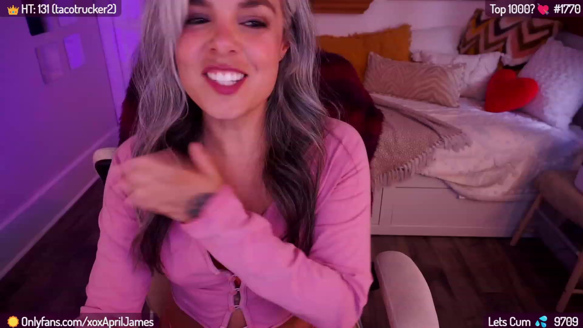 Gallery image thumbnail from AprilJames's myfreecams stream on, 01/10/2024, 23:14 image 5 of 20