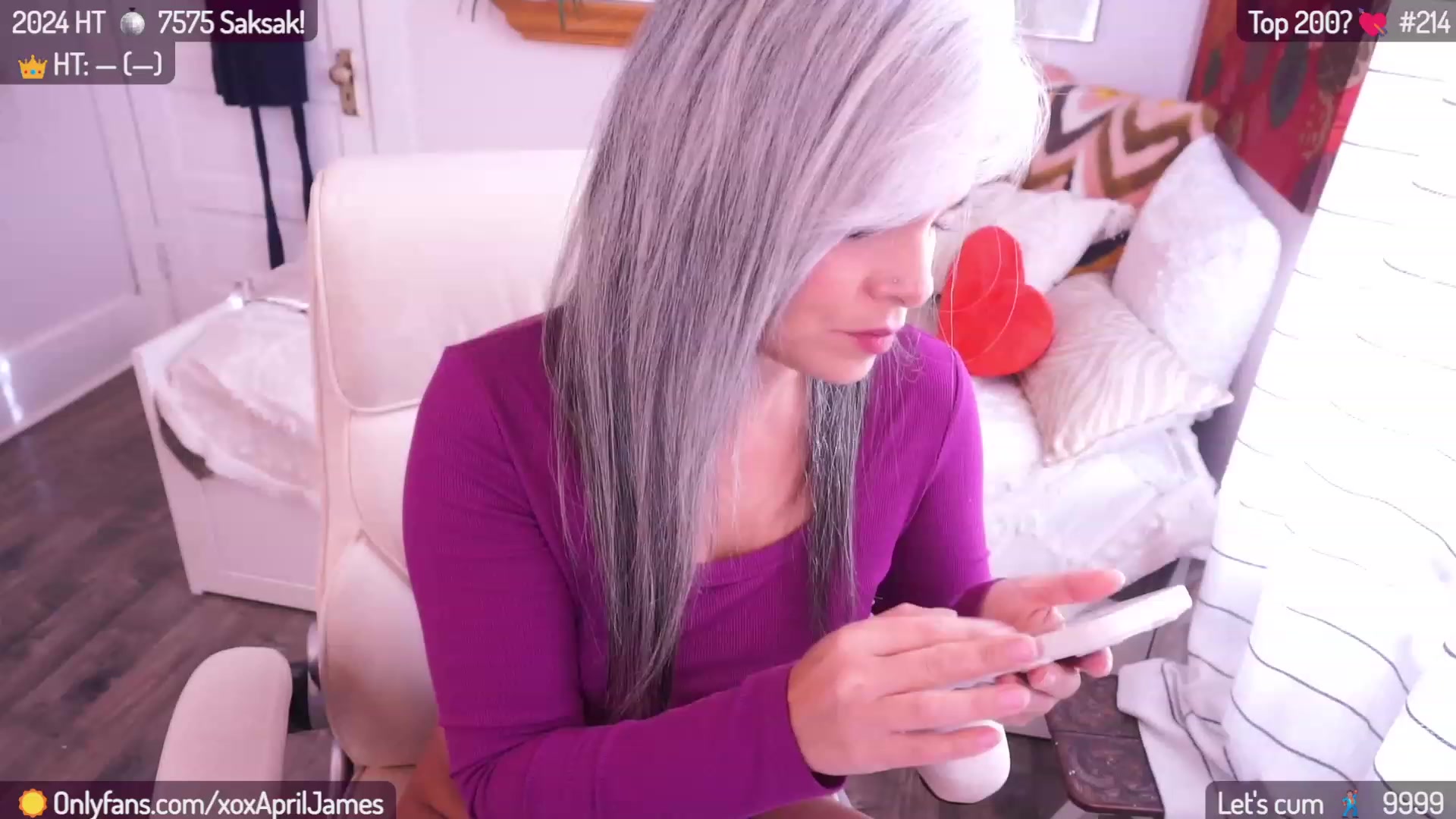 Gallery image thumbnail from AprilJames's myfreecams stream on, 01/27/2024, 21:04 image 2 of 20