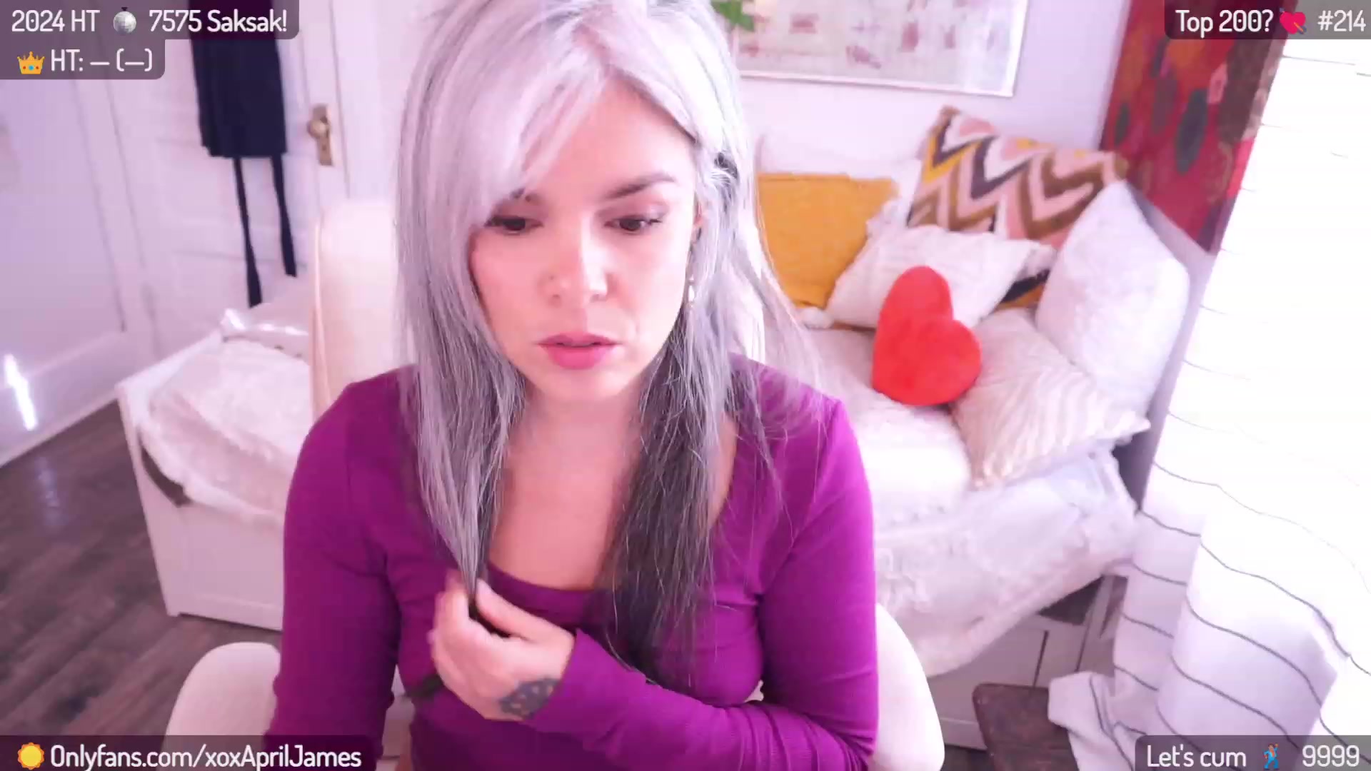 Gallery image thumbnail from AprilJames's myfreecams stream on, 01/27/2024, 21:04 image 4 of 20