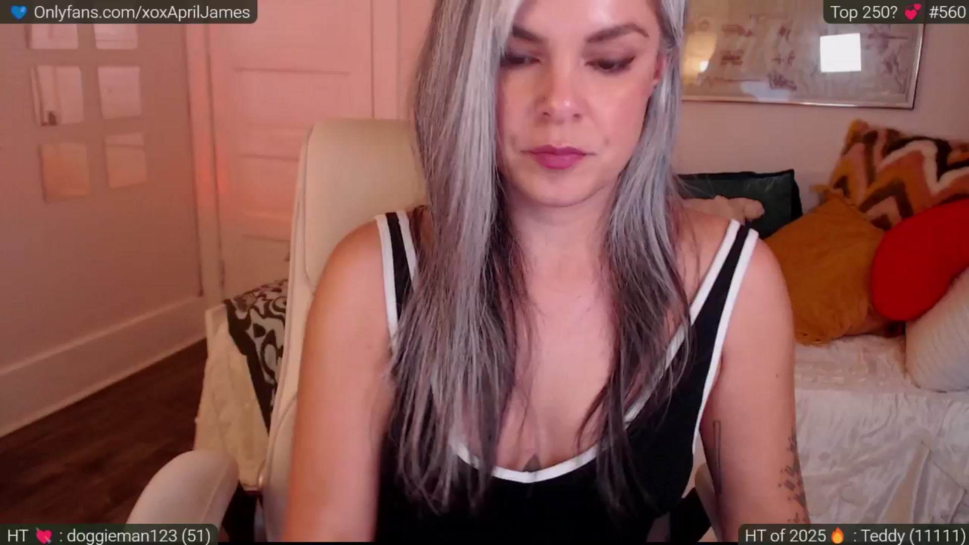 Gallery image thumbnail from AprilJames's myfreecams stream on, 01/17/2025, 01:04 image 1 of 20