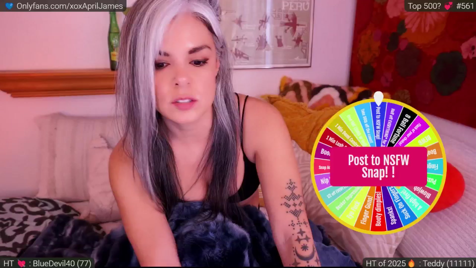 Gallery image thumbnail from AprilJames's myfreecams stream on, 01/19/2025, 23:41 image 7 of 20