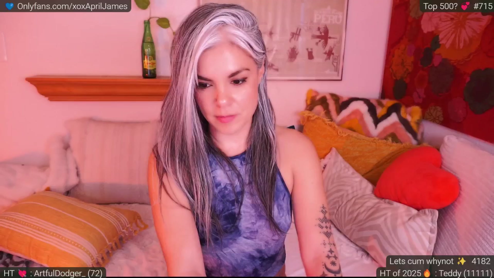 Gallery image thumbnail from AprilJames's myfreecams stream on, 01/26/2025, 24:28 image 12 of 20