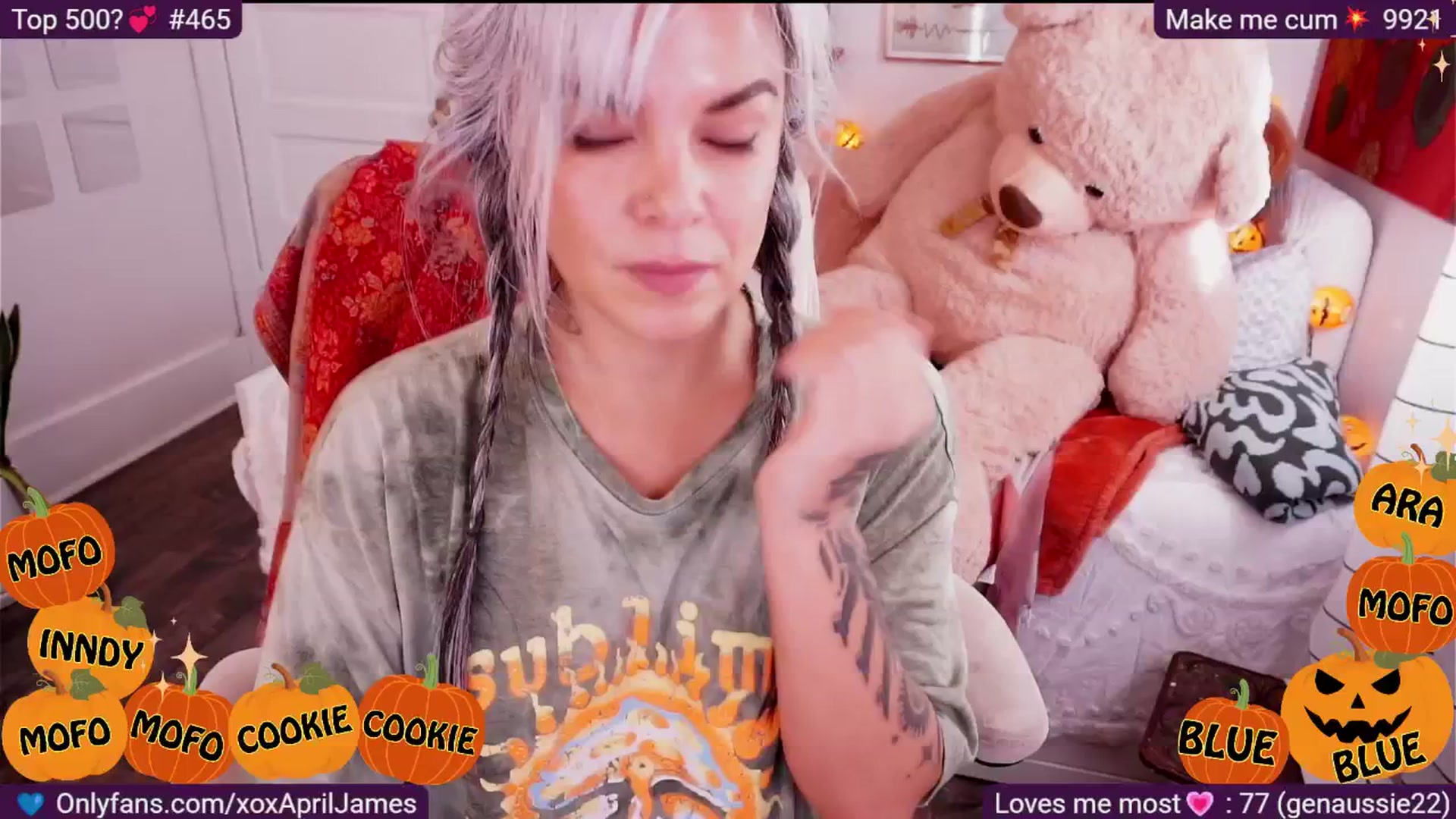 Gallery image thumbnail from AprilJames's myfreecams stream on, 10/24/2025, 22:54 image 1 of 20