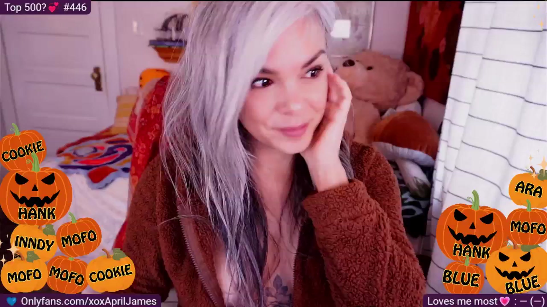 Gallery image thumbnail from AprilJames's myfreecams stream on, 10/26/2025, 20:53 image 1 of 20