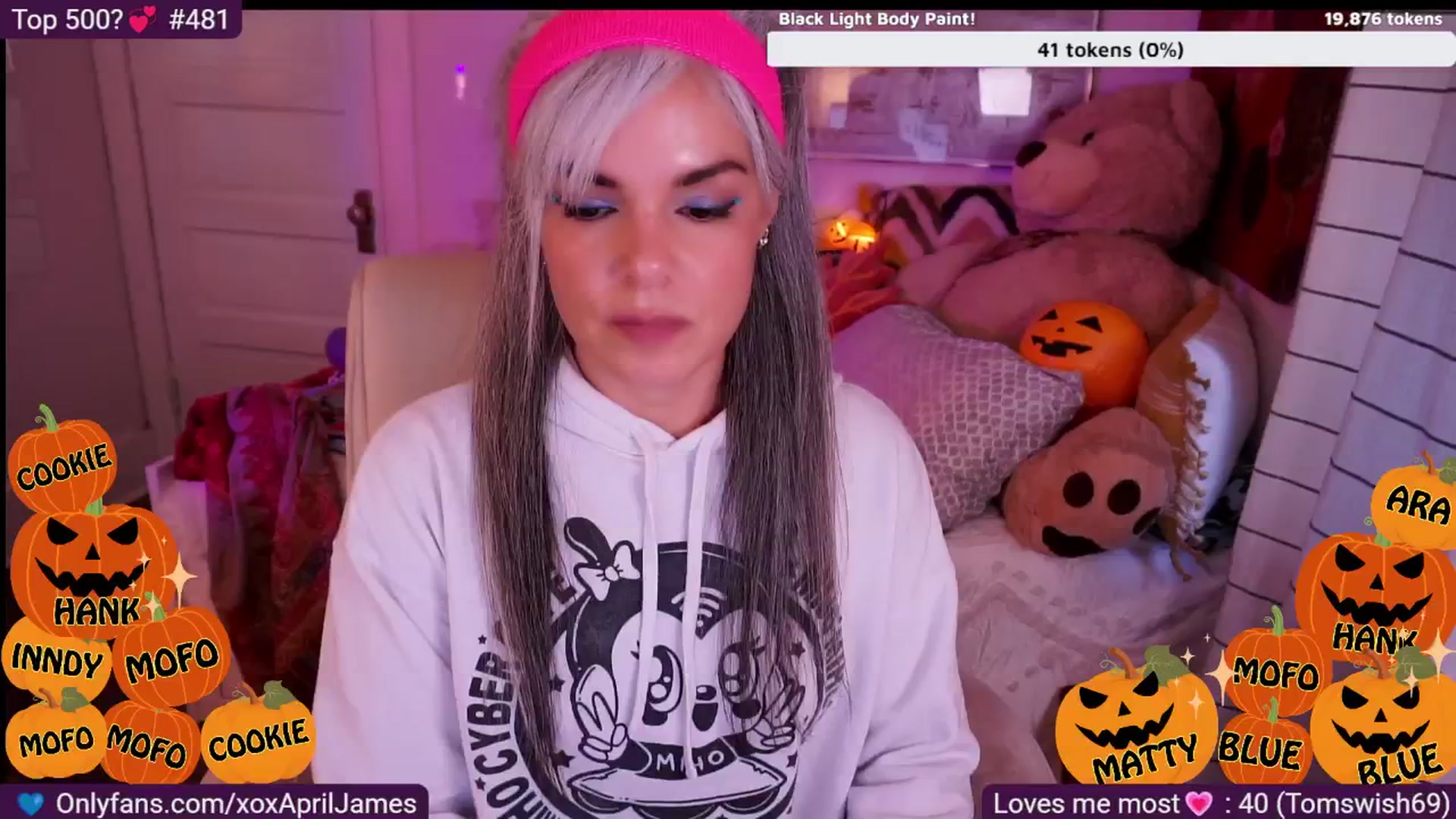 Gallery image thumbnail from AprilJames's myfreecams stream on, 10/30/2025, 03:27 image 2 of 20