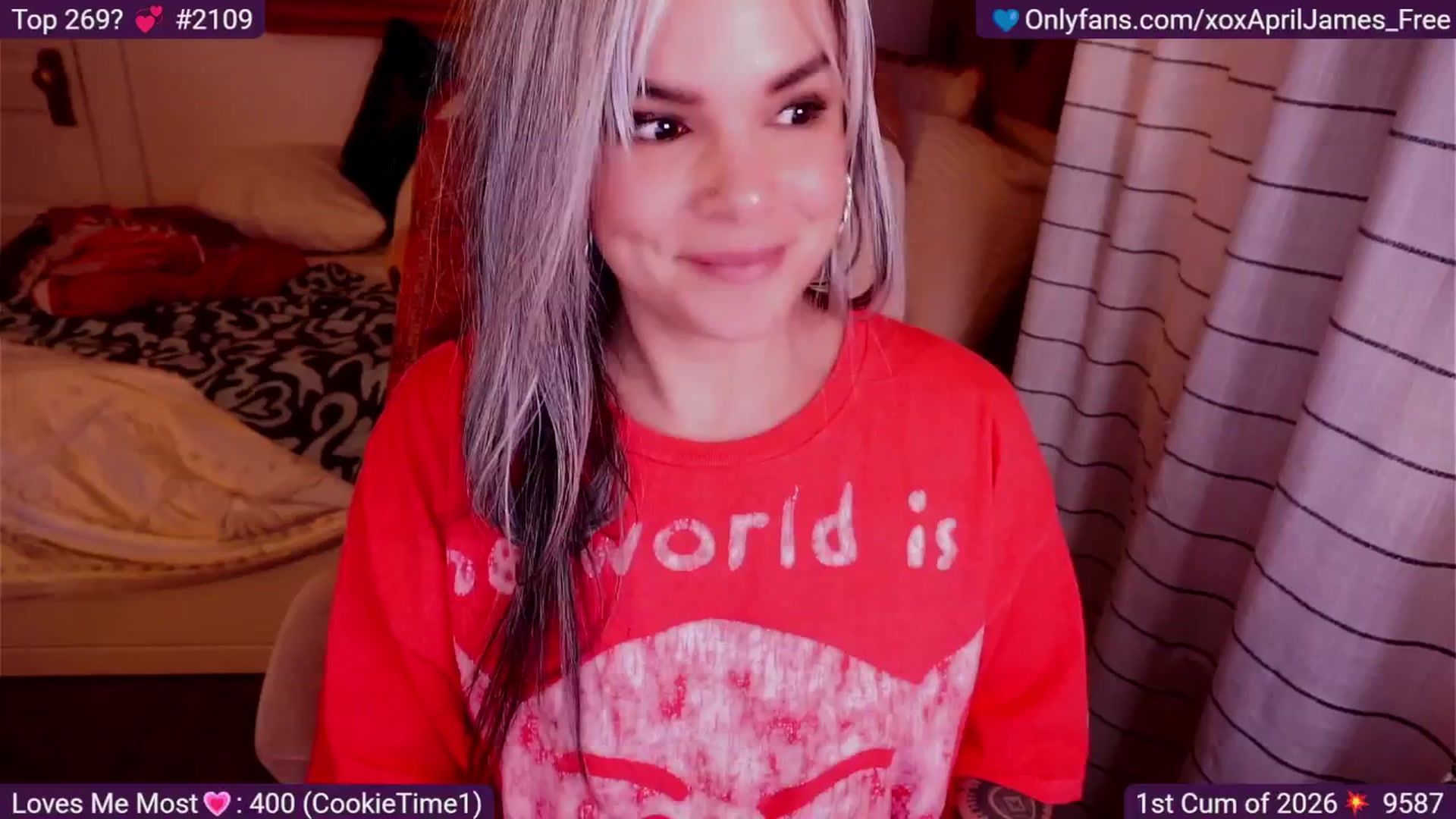 Gallery image thumbnail from AprilJames's myfreecams stream on, 01/03/2026, 24:25 image 16 of 20