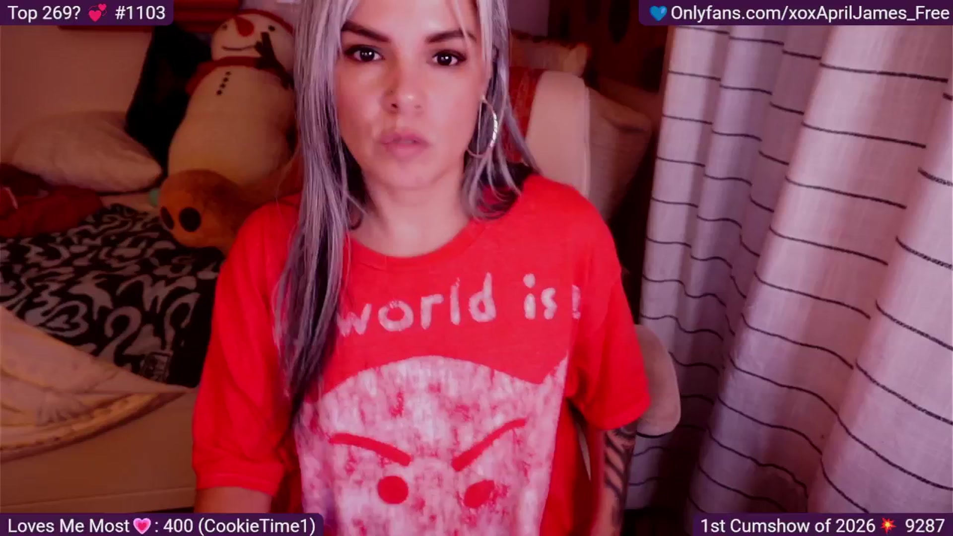 Gallery image thumbnail from AprilJames's myfreecams stream on, 01/03/2026, 01:06 image 2 of 20
