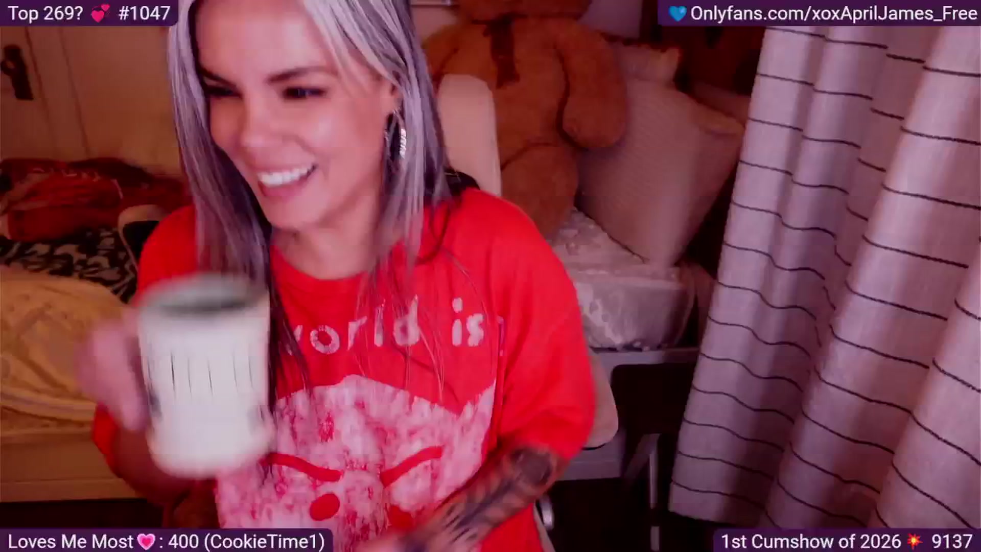 Gallery image thumbnail from AprilJames's myfreecams stream on, 01/03/2026, 01:06 image 13 of 20