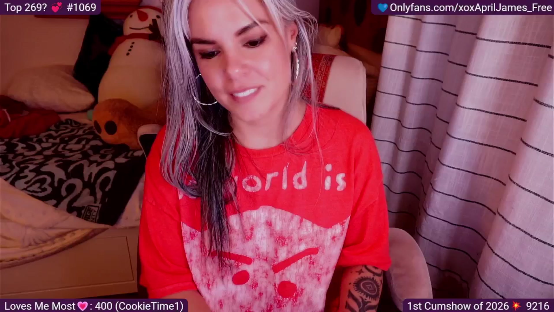 Gallery image thumbnail from AprilJames's myfreecams stream on, 01/03/2026, 01:06 image 6 of 20