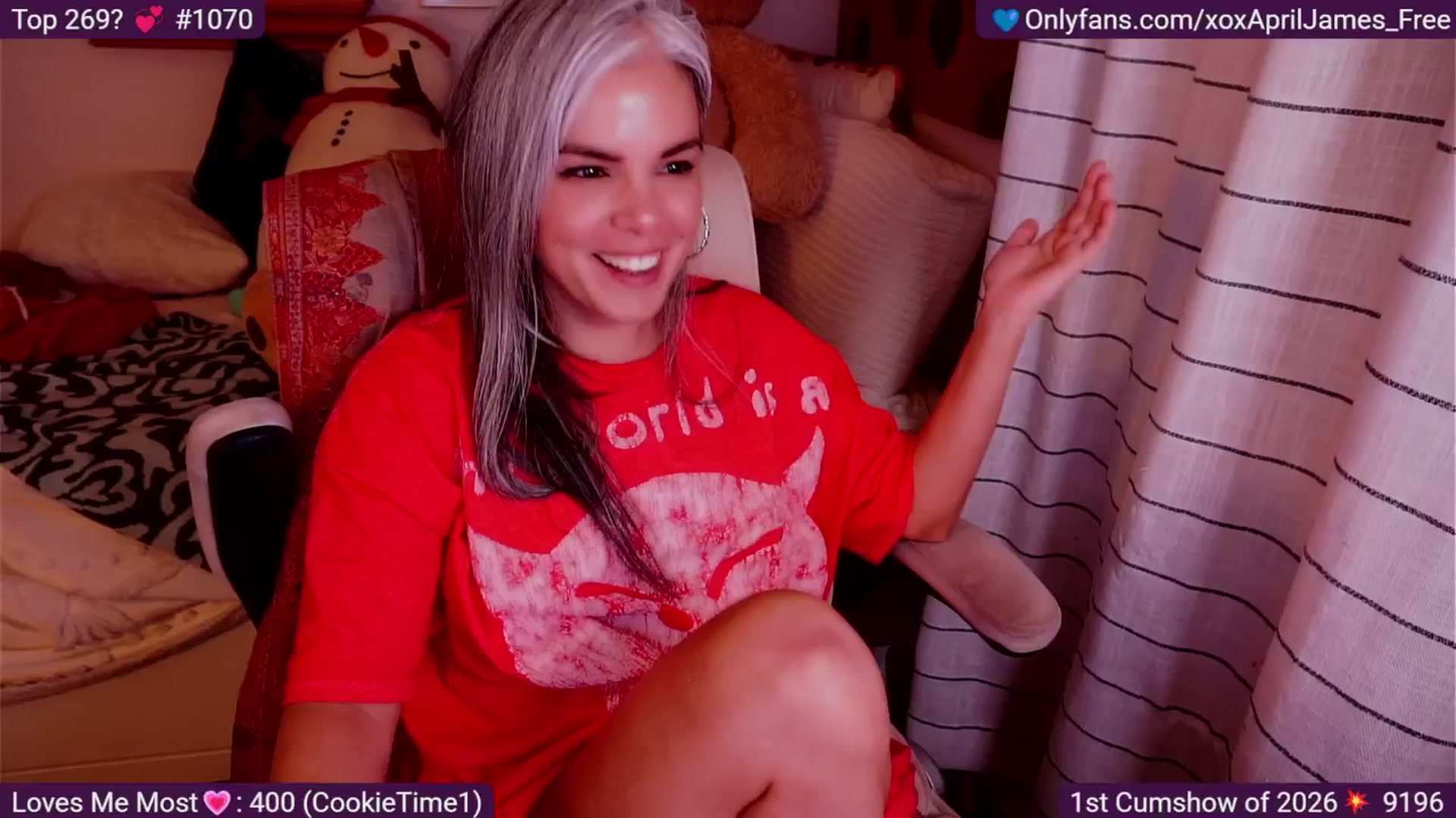 Gallery image thumbnail from AprilJames's myfreecams stream on, 01/03/2026, 01:06 image 8 of 20