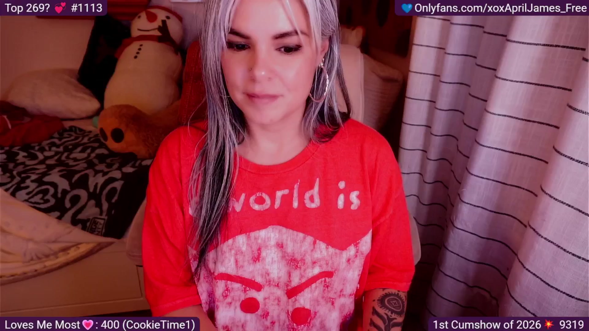 Gallery image thumbnail from AprilJames's myfreecams stream on, 01/03/2026, 01:06 image 1 of 20