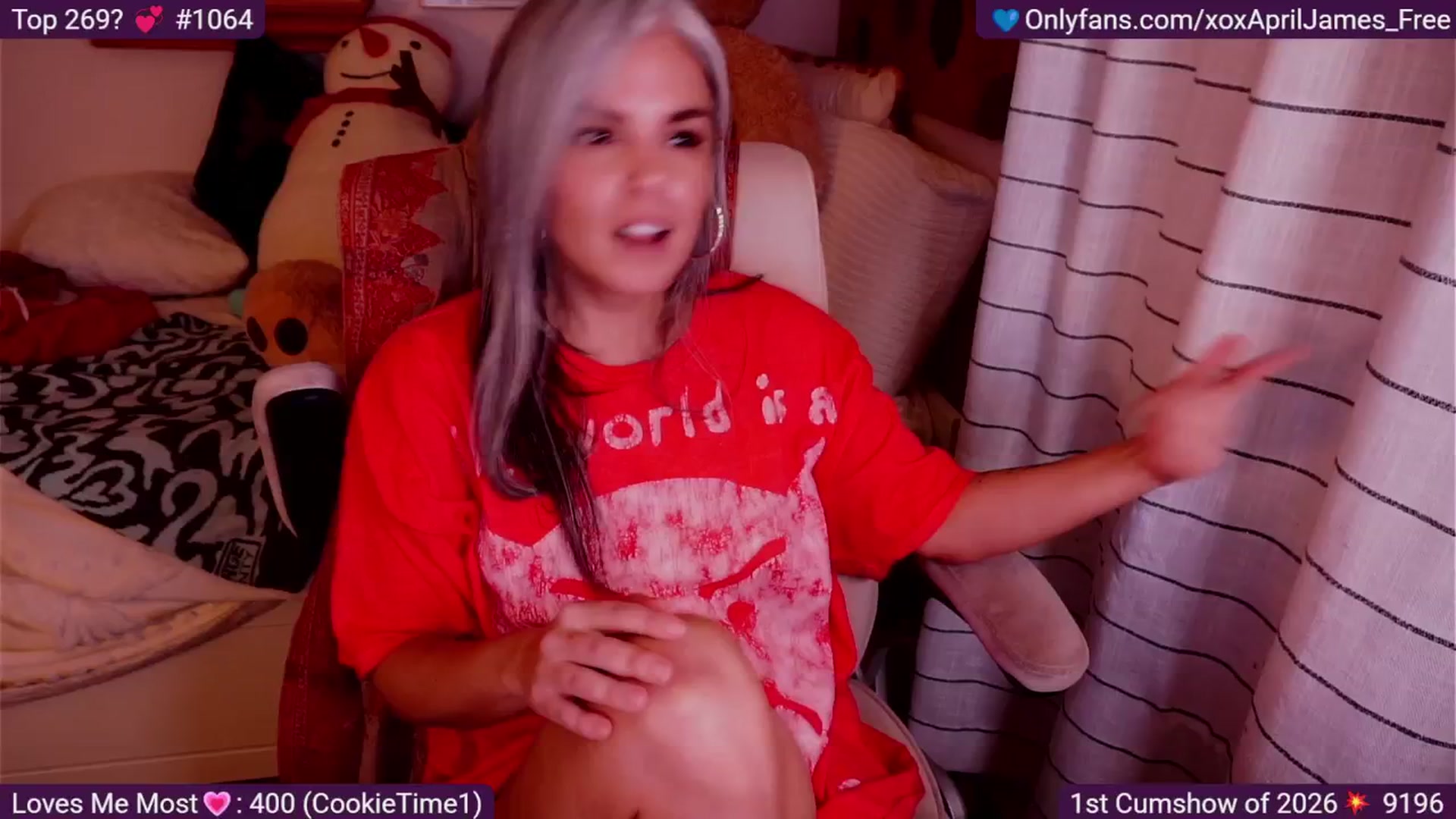 Gallery image thumbnail from AprilJames's myfreecams stream on, 01/03/2026, 01:06 image 9 of 20