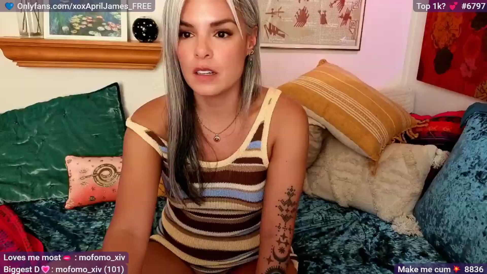 Gallery image thumbnail from AprilJames's myfreecams stream on, 06/16/2026, 01:09 image 1 of 20