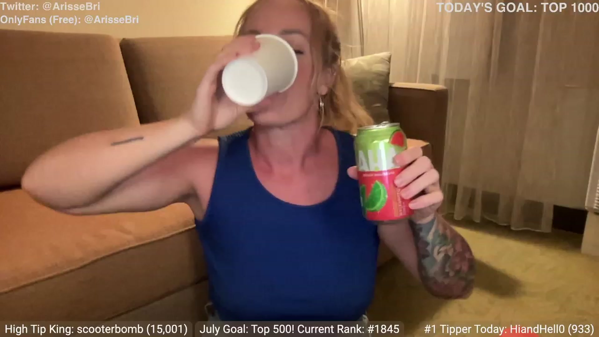 Gallery image thumbnail from ArisseBri's myfreecams stream on, 07/05/2023, 06:37 image 16 of 20