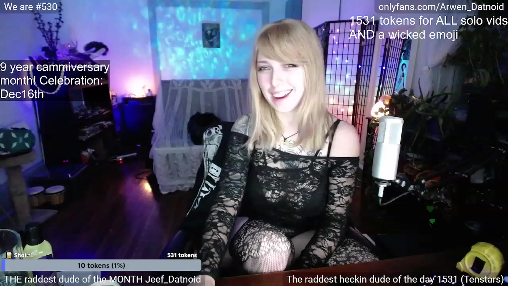 Gallery image thumbnail from Arwen_Datnoid's myfreecams stream on, 12/10/2022, 06:26 image 5 of 20