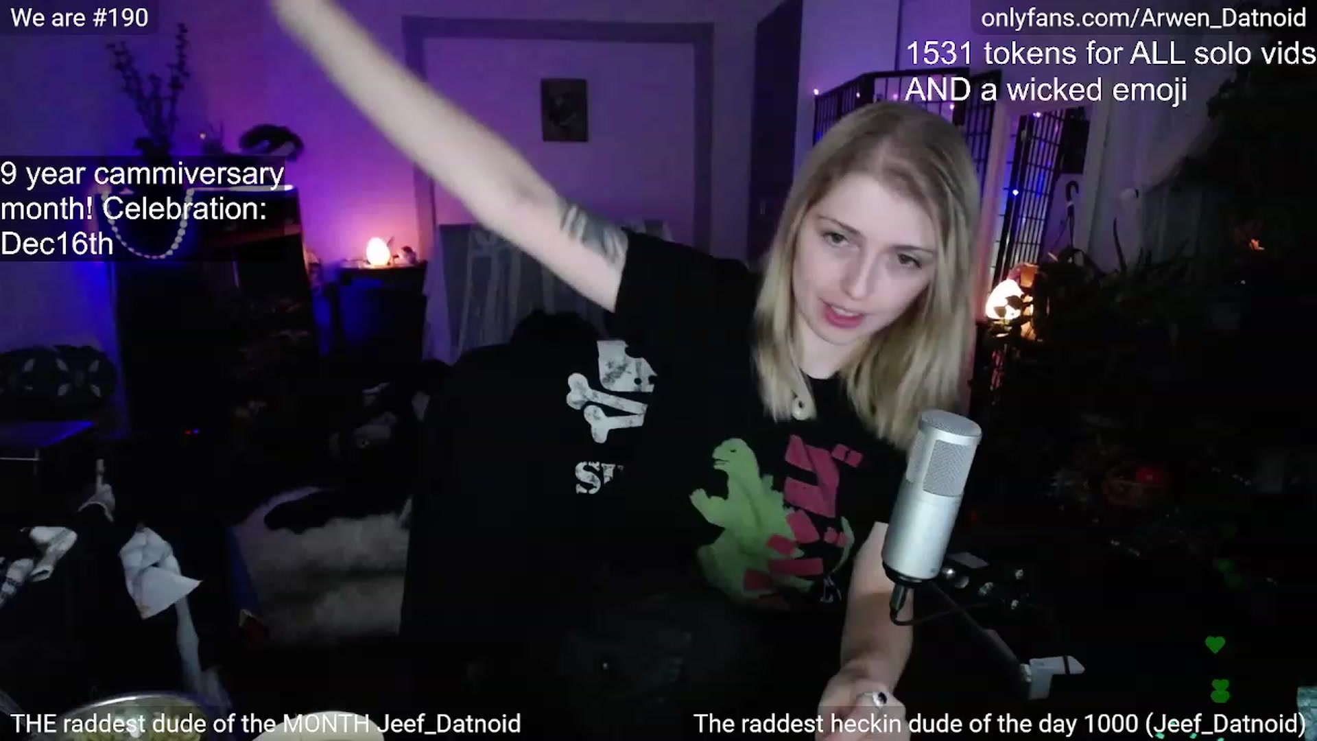 Gallery image thumbnail from Arwen_Datnoid's myfreecams stream on, 12/12/2022, 03:24 image 4 of 20