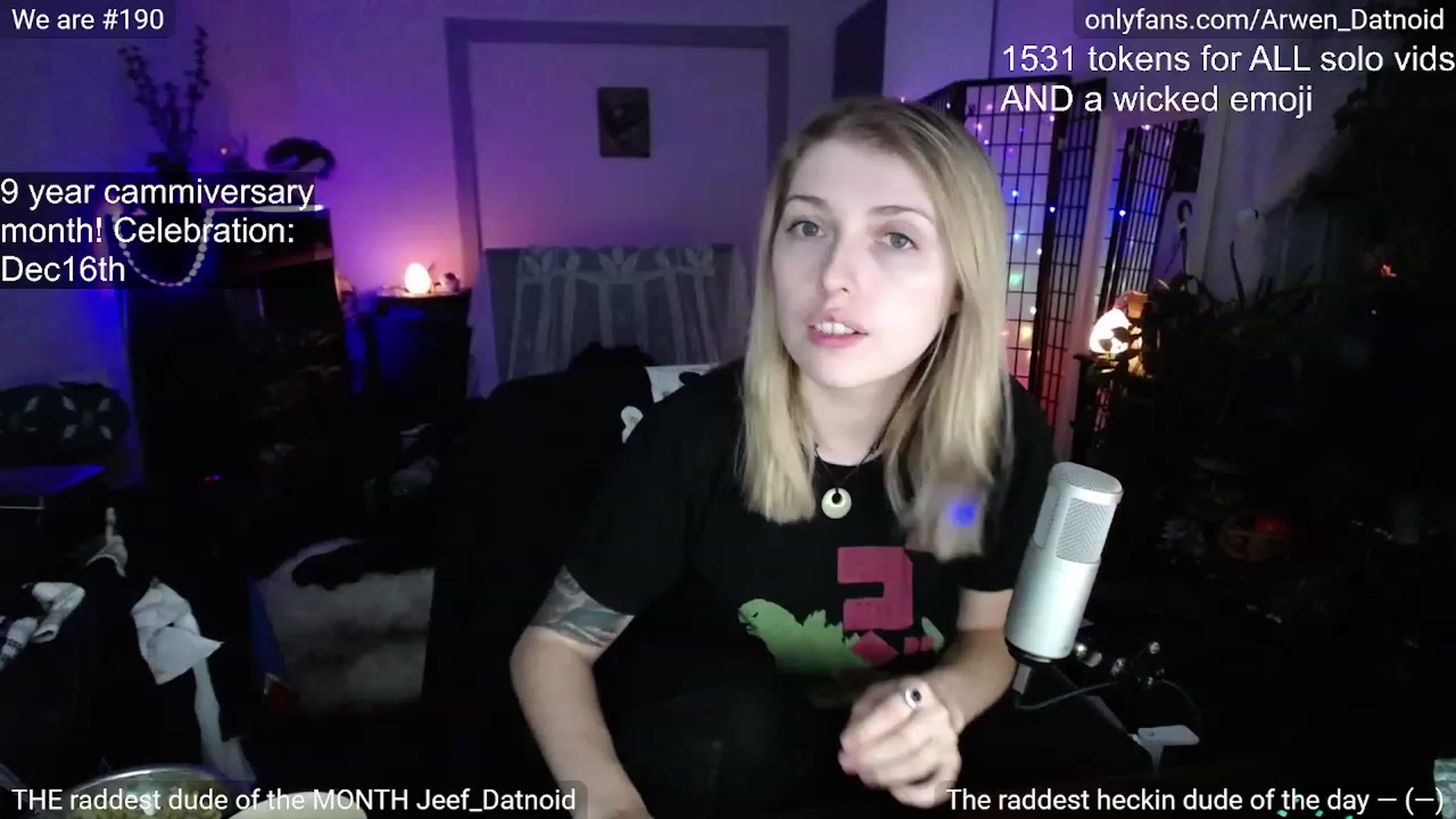 Gallery image thumbnail from Arwen_Datnoid's myfreecams stream on, 12/12/2022, 03:24 image 2 of 20