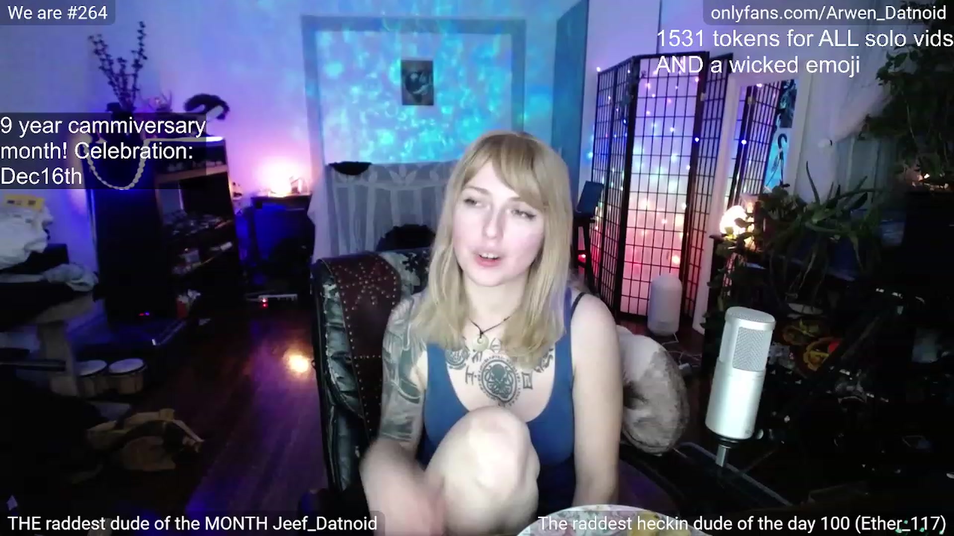 Gallery image thumbnail from Arwen_Datnoid's myfreecams stream on, 12/16/2022, 04:50 image 20 of 20