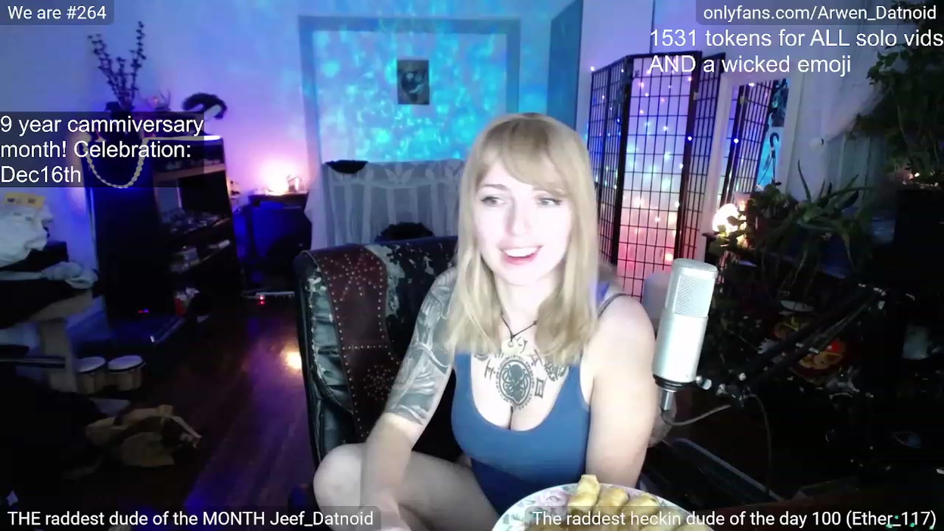 Gallery image thumbnail from Arwen_Datnoid's myfreecams stream on, 12/16/2022, 04:50 image 2 of 20