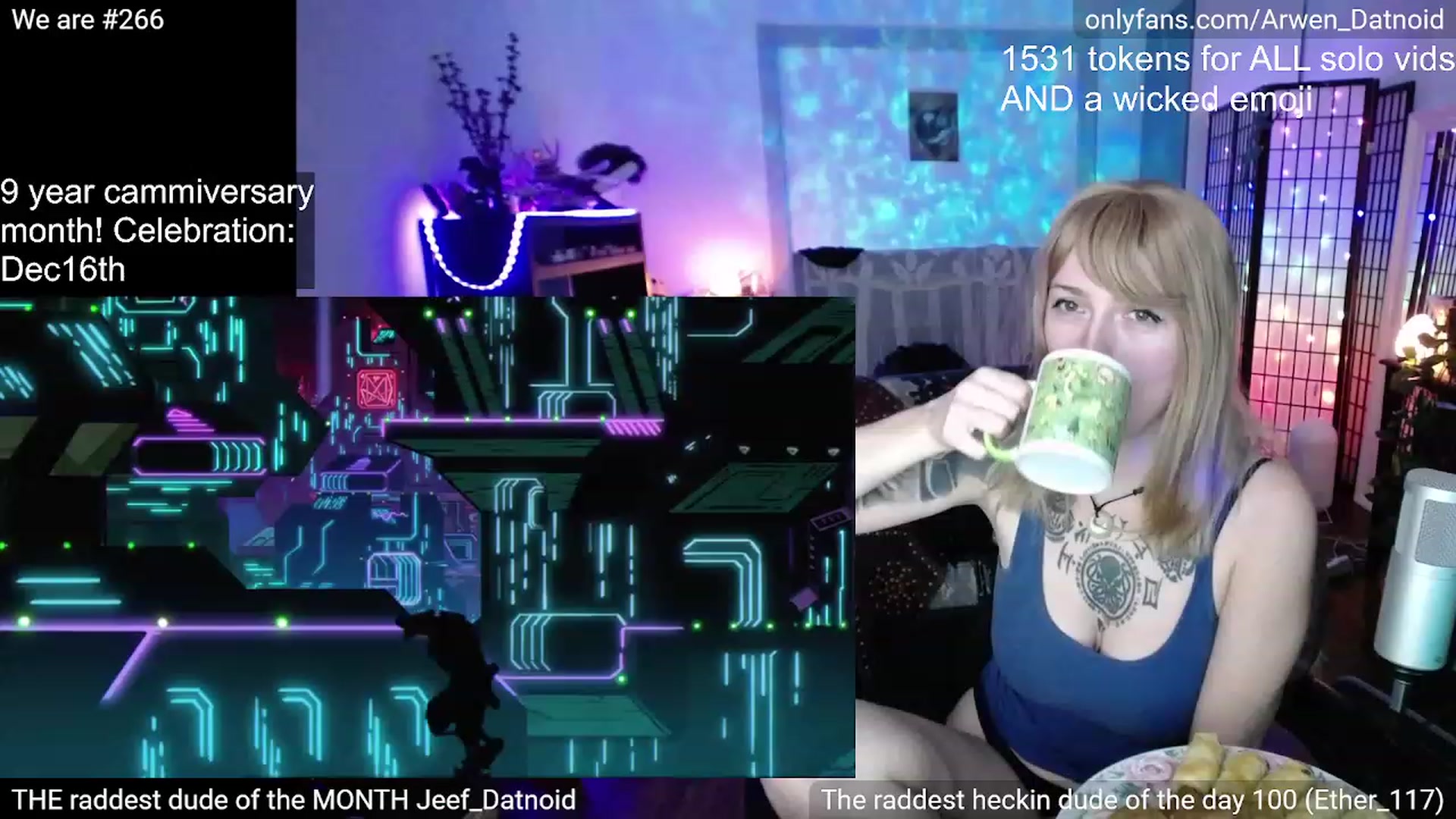 Gallery image thumbnail from Arwen_Datnoid's myfreecams stream on, 12/16/2022, 04:50 image 7 of 20