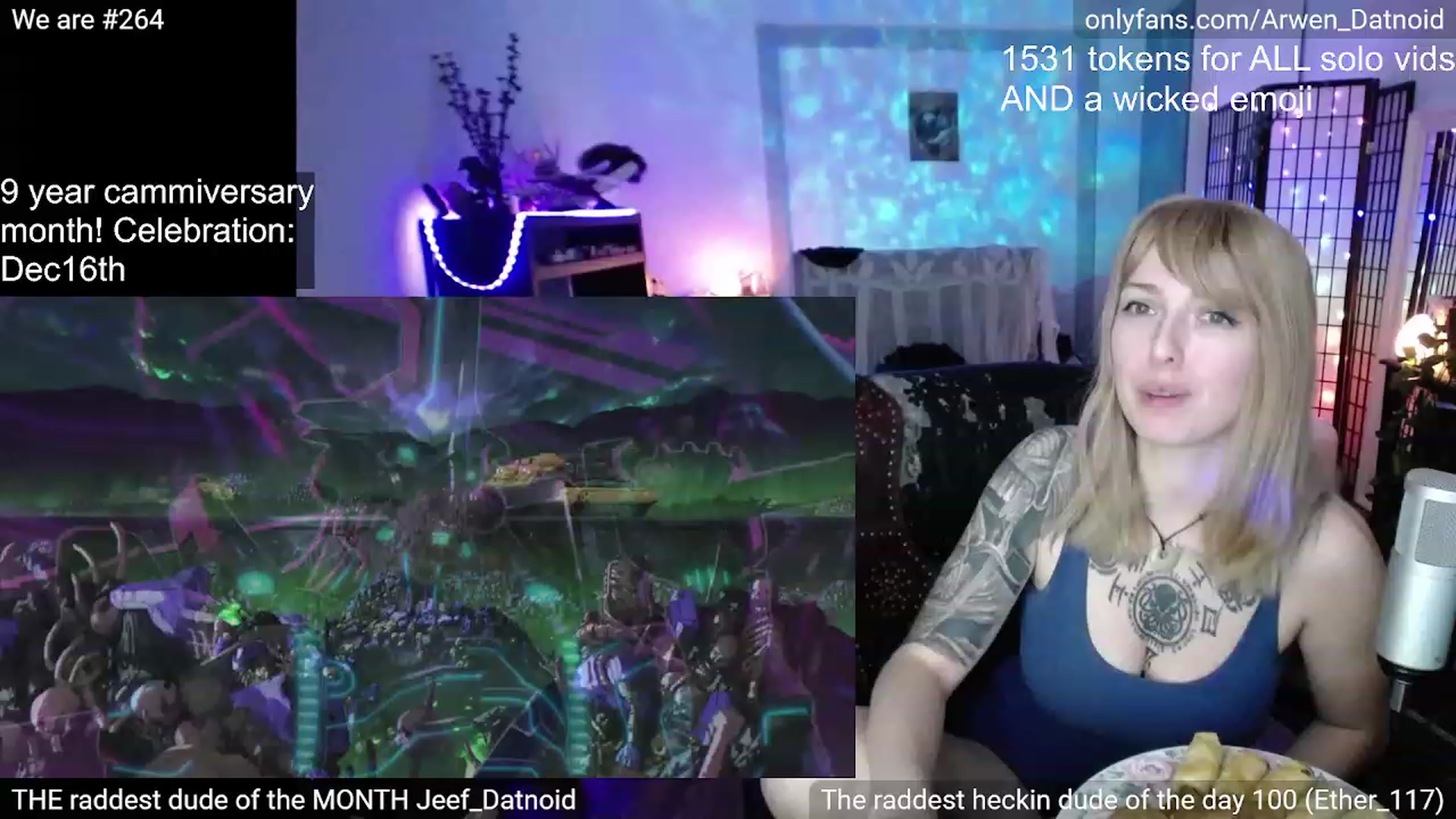 Gallery image thumbnail from Arwen_Datnoid's myfreecams stream on, 12/16/2022, 04:50 image 8 of 20