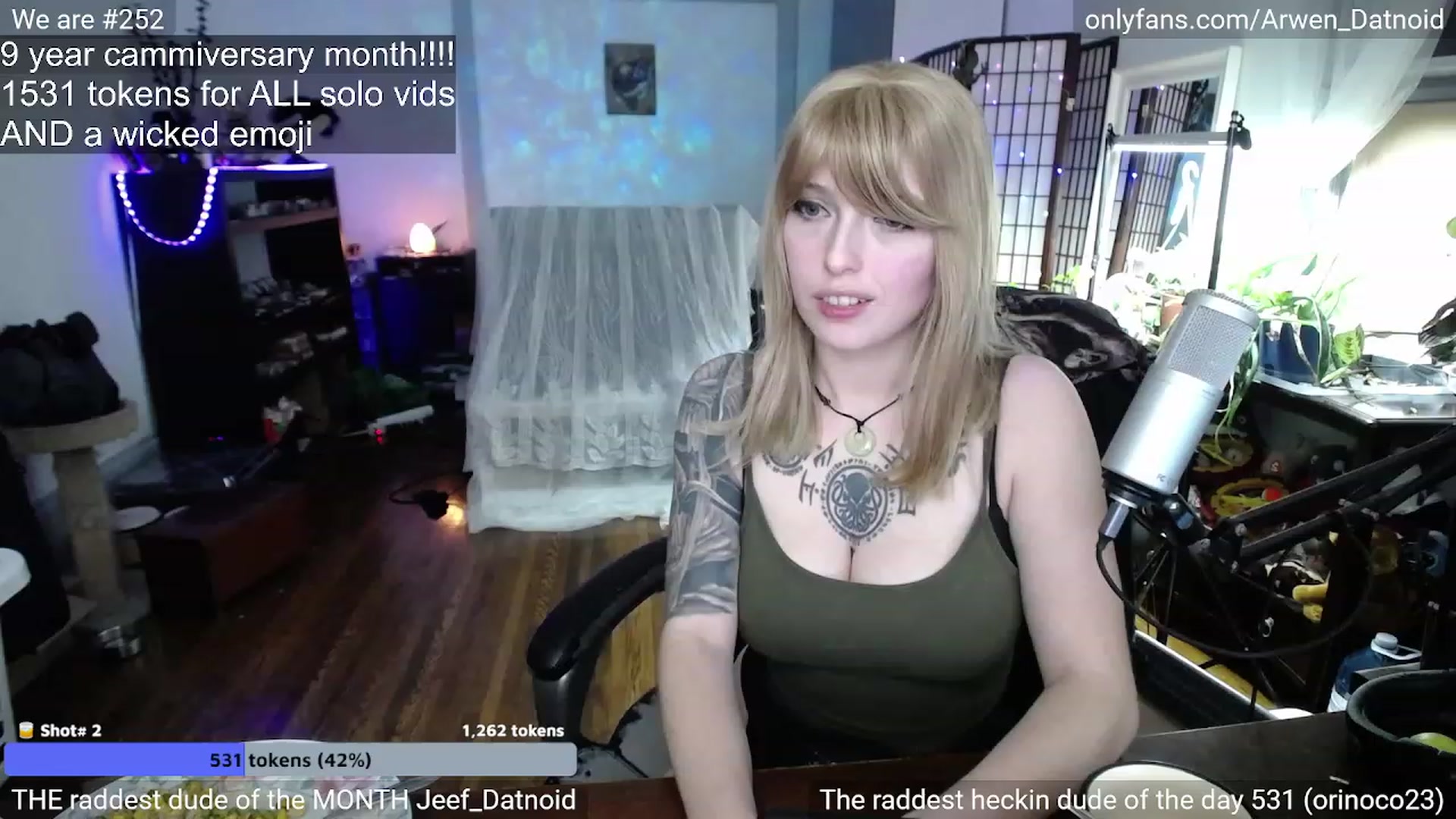 Gallery image thumbnail from Arwen_Datnoid's myfreecams stream on, 12/24/2022, 07:12 image 3 of 20