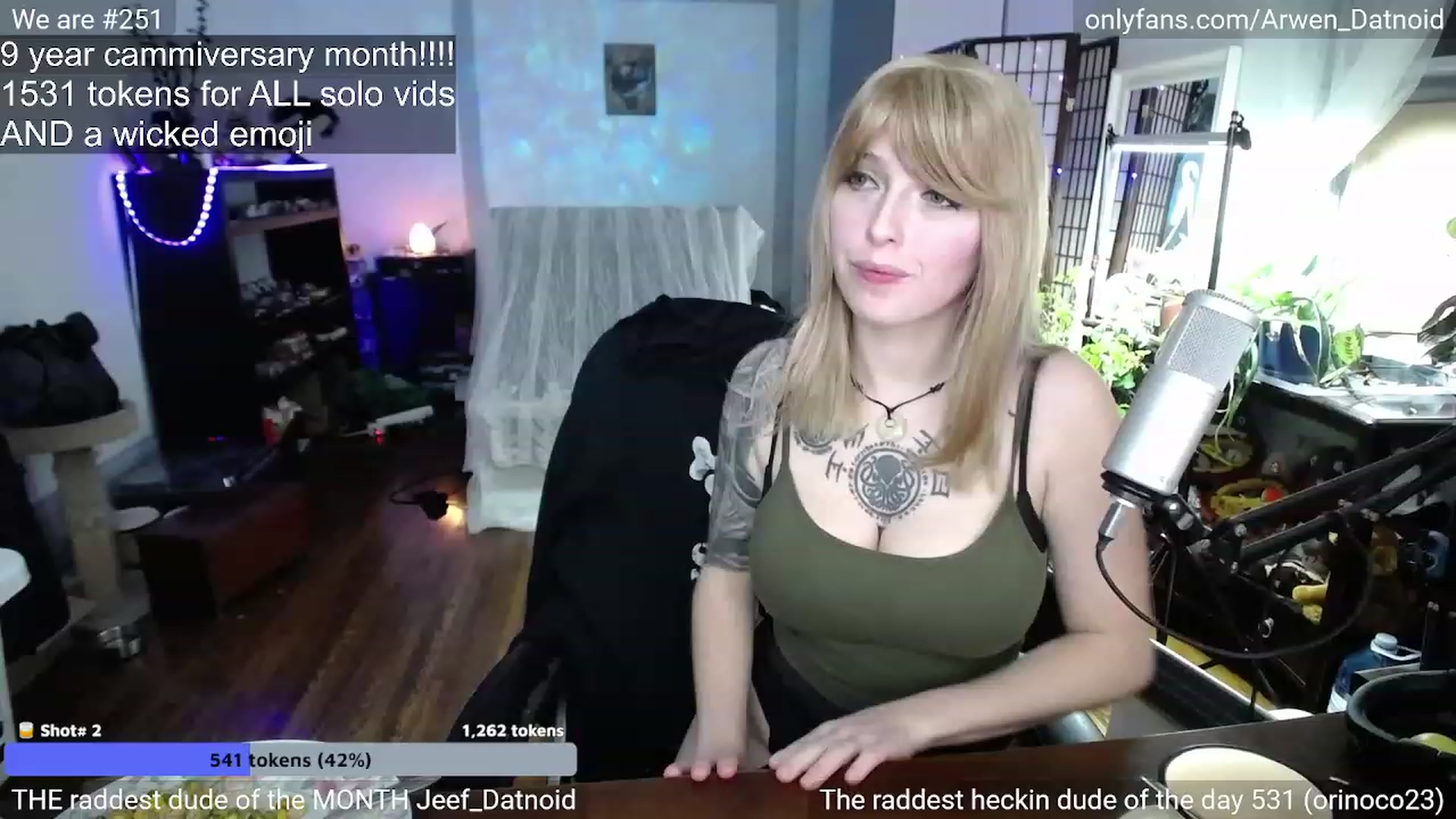 Gallery image thumbnail from Arwen_Datnoid's myfreecams stream on, 12/24/2022, 07:12 image 4 of 20