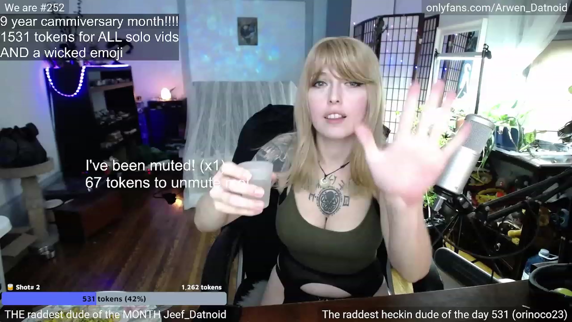 Gallery image thumbnail from Arwen_Datnoid's myfreecams stream on, 12/24/2022, 07:12 image 1 of 20