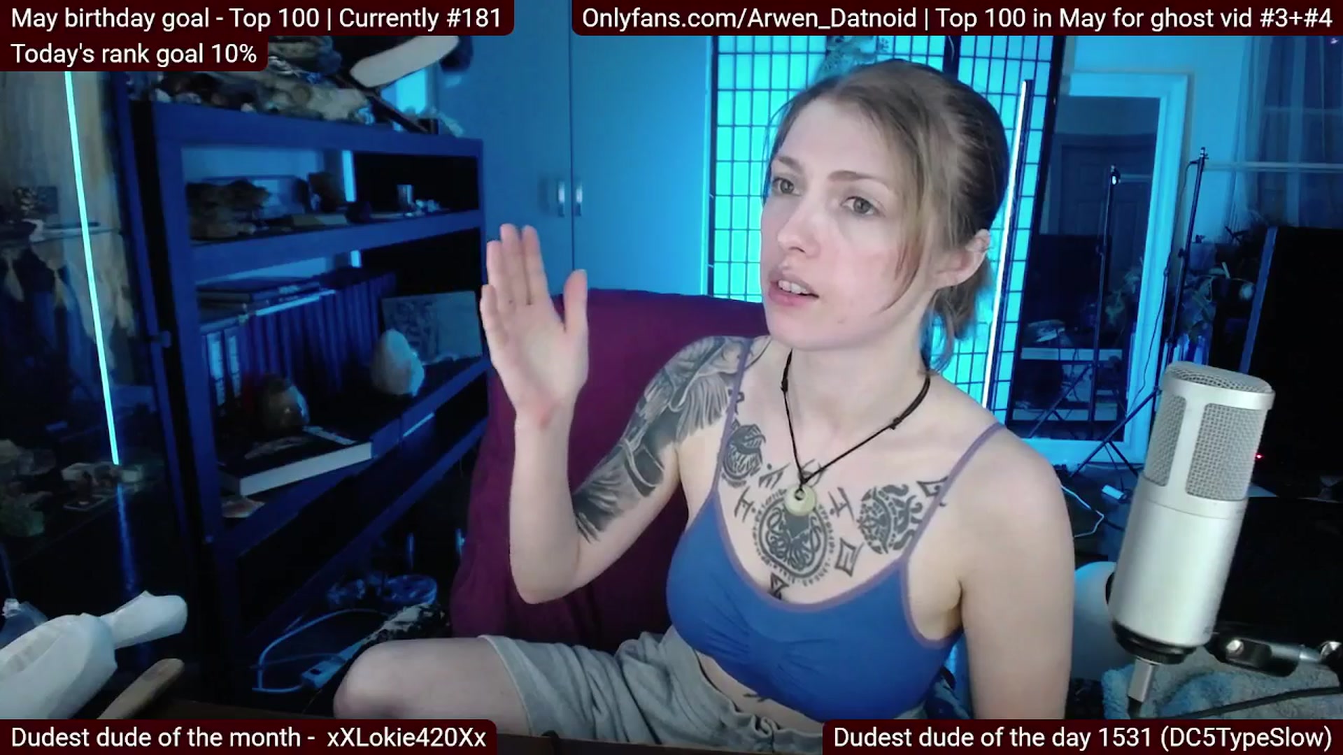 Gallery image thumbnail from Arwen_Datnoid's myfreecams stream on, 05/05/2025, 03:55 image 13 of 20