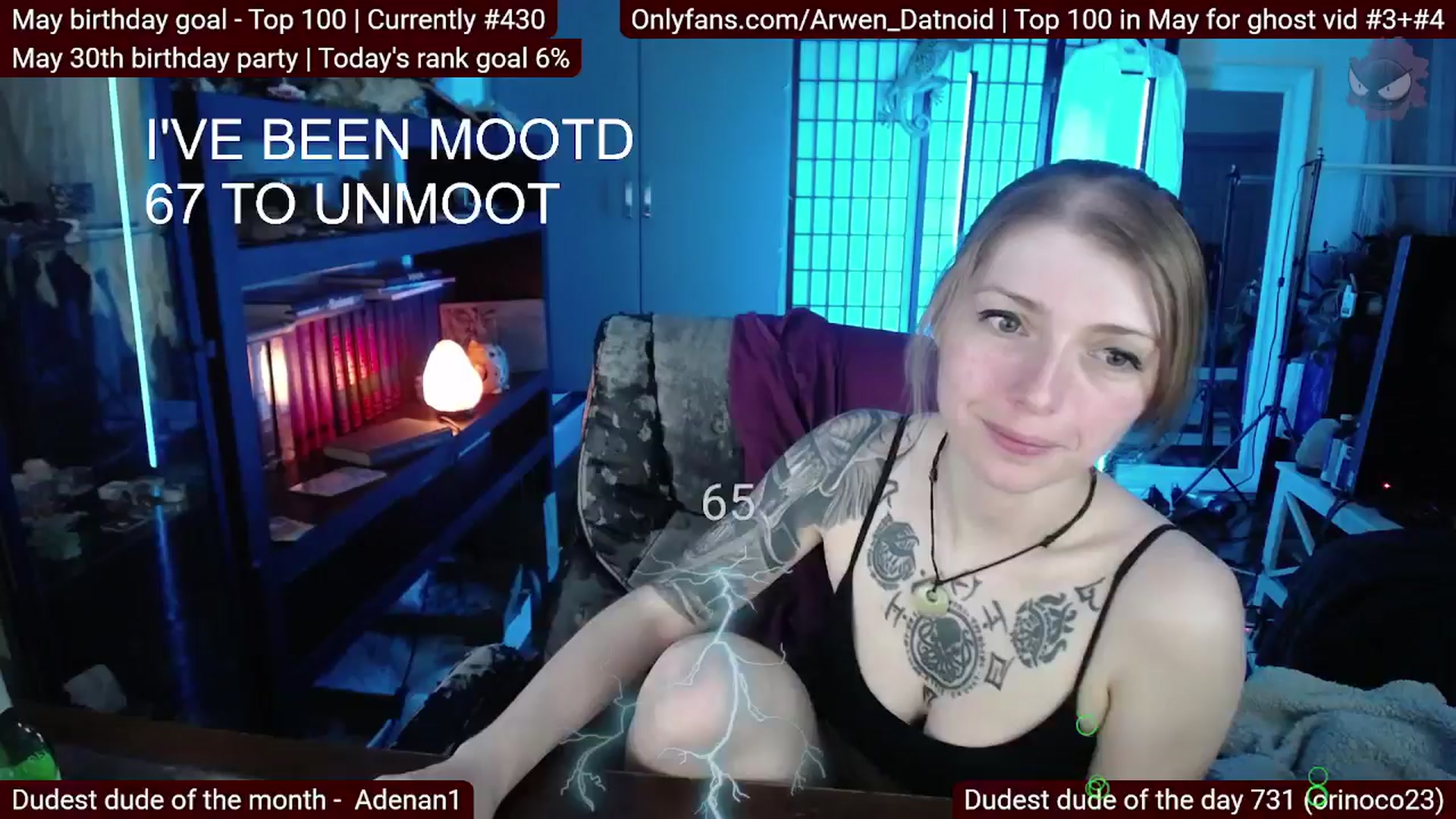 Gallery image thumbnail from Arwen_Datnoid's myfreecams stream on, 05/25/2025, 03:42 image 6 of 20
