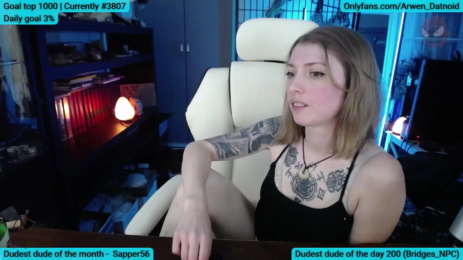 Gallery image thumbnail from Arwen_Datnoid's myfreecams stream on, 07/05/2025, 06:39 image 8 of 20