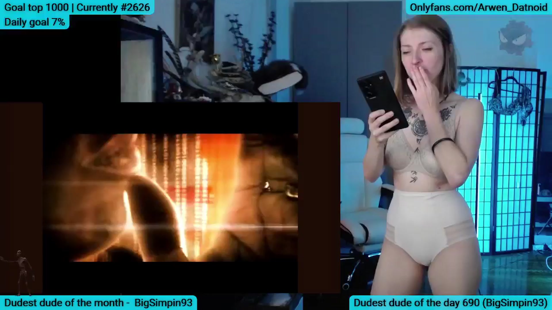 Gallery image thumbnail from Arwen_Datnoid's myfreecams stream on, 07/05/2025, 06:39 image 14 of 20