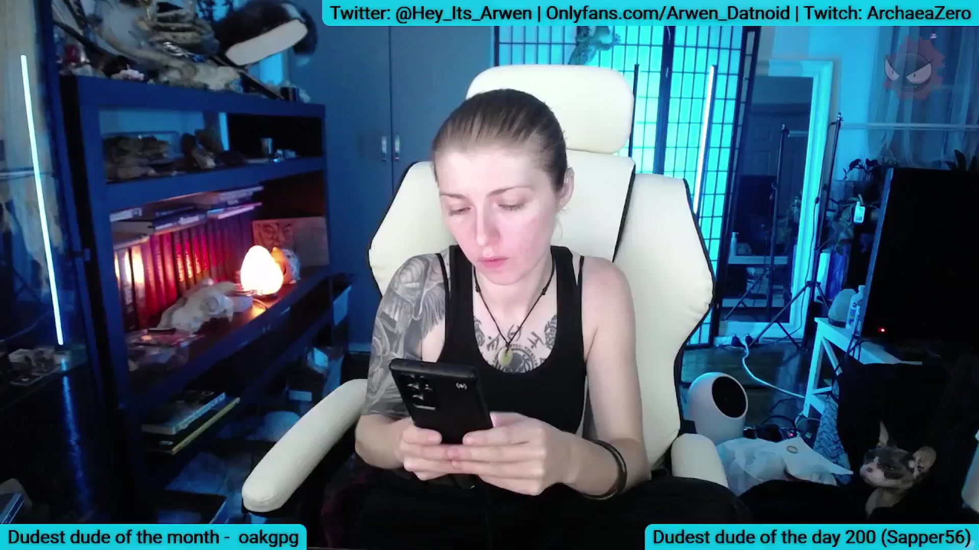 Gallery image thumbnail from Arwen_Datnoid's myfreecams stream on, 08/25/2025, 03:53 image 1 of 20
