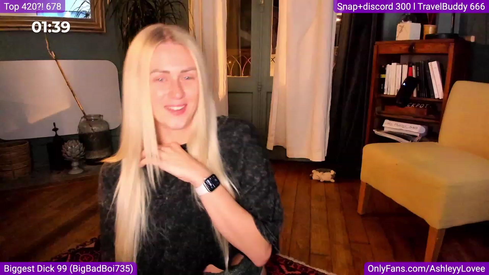 Gallery image thumbnail from AshleyyLovee's myfreecams stream on, 09/24/2023, 23:33 image 1 of 20