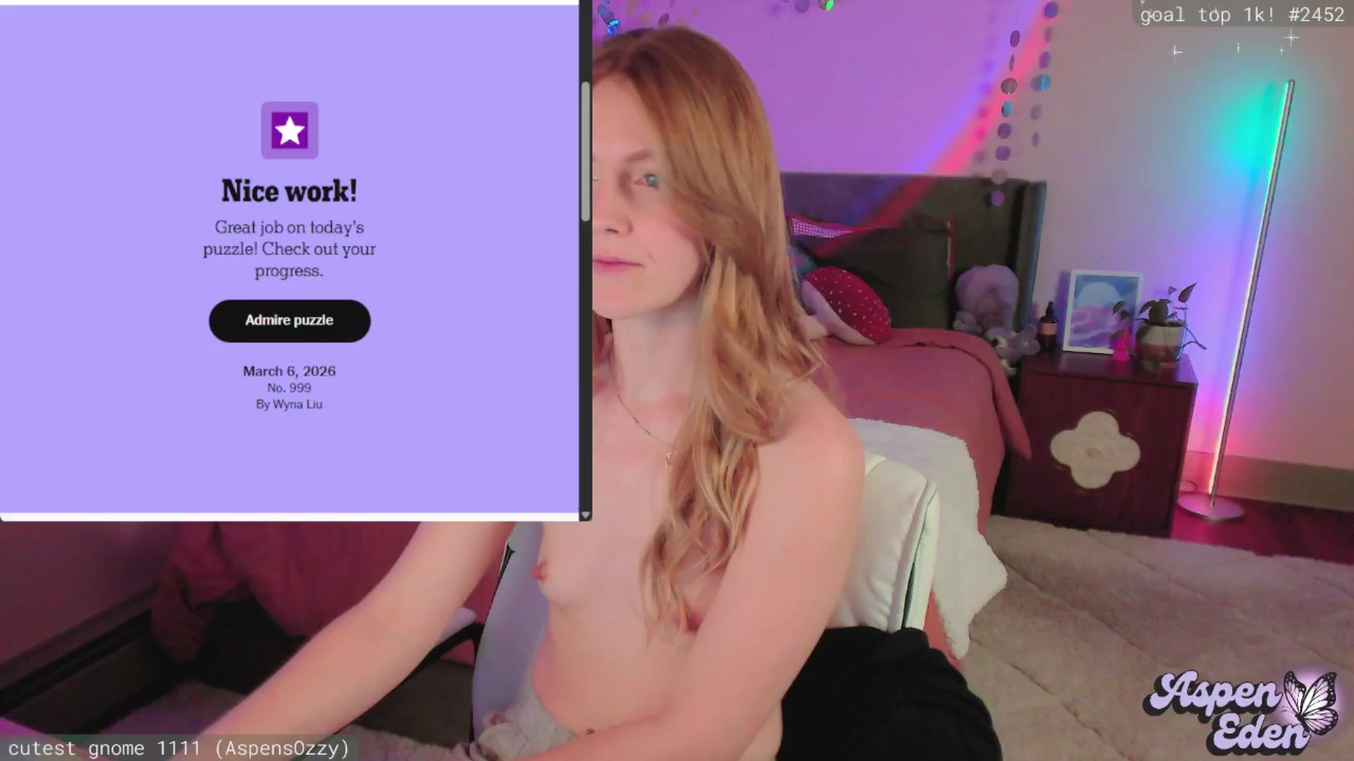 Gallery image thumbnail from AspenEden's myfreecams stream on, 03/07/2026, 04:08 image 5 of 20