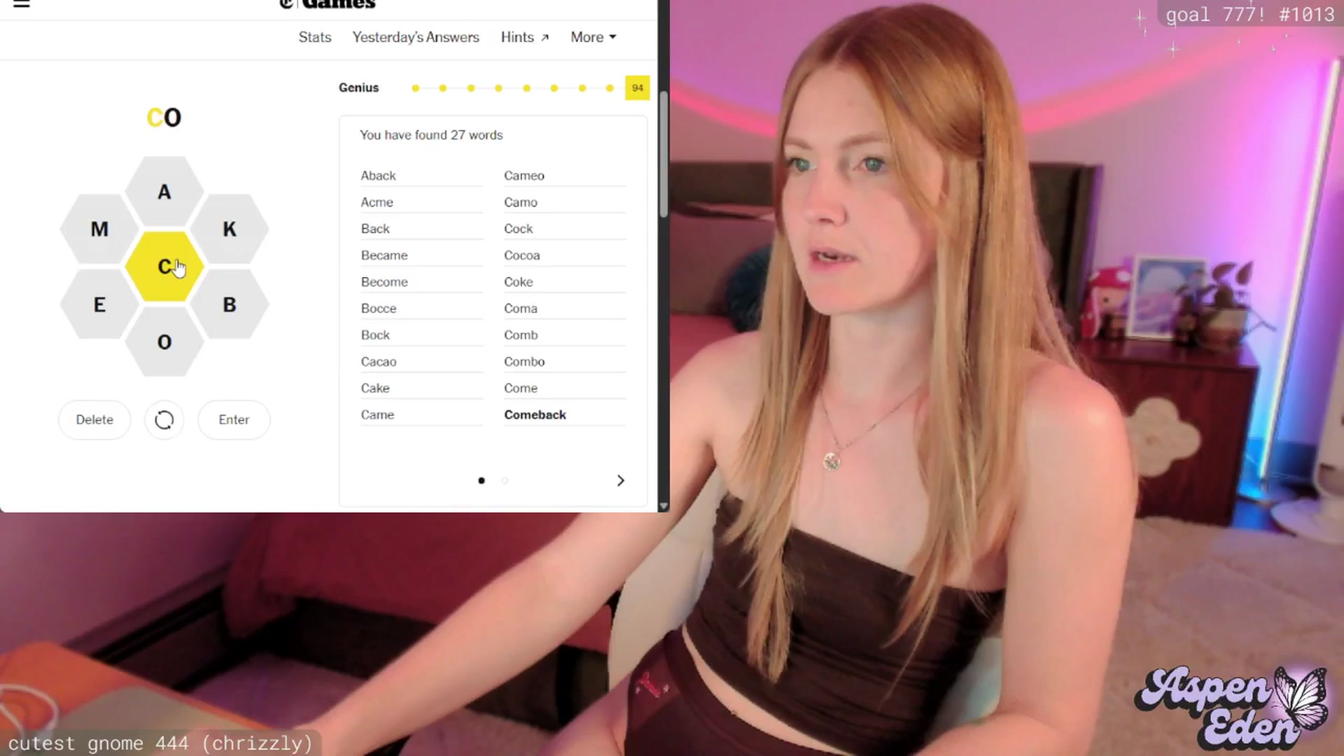 Gallery image thumbnail from AspenEden's myfreecams stream on, 04/19/2026, 24:59 image 14 of 20