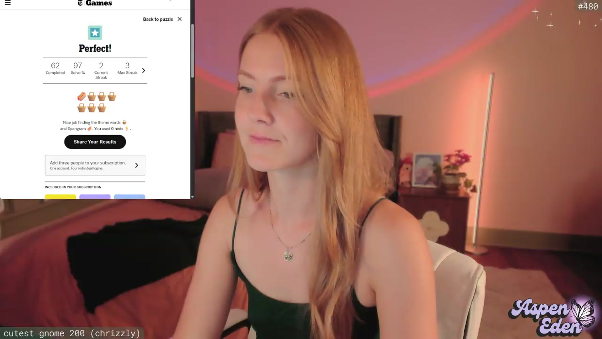 Gallery image thumbnail from AspenEden's myfreecams stream on, 08/20/2026, 01:46 image 6 of 20