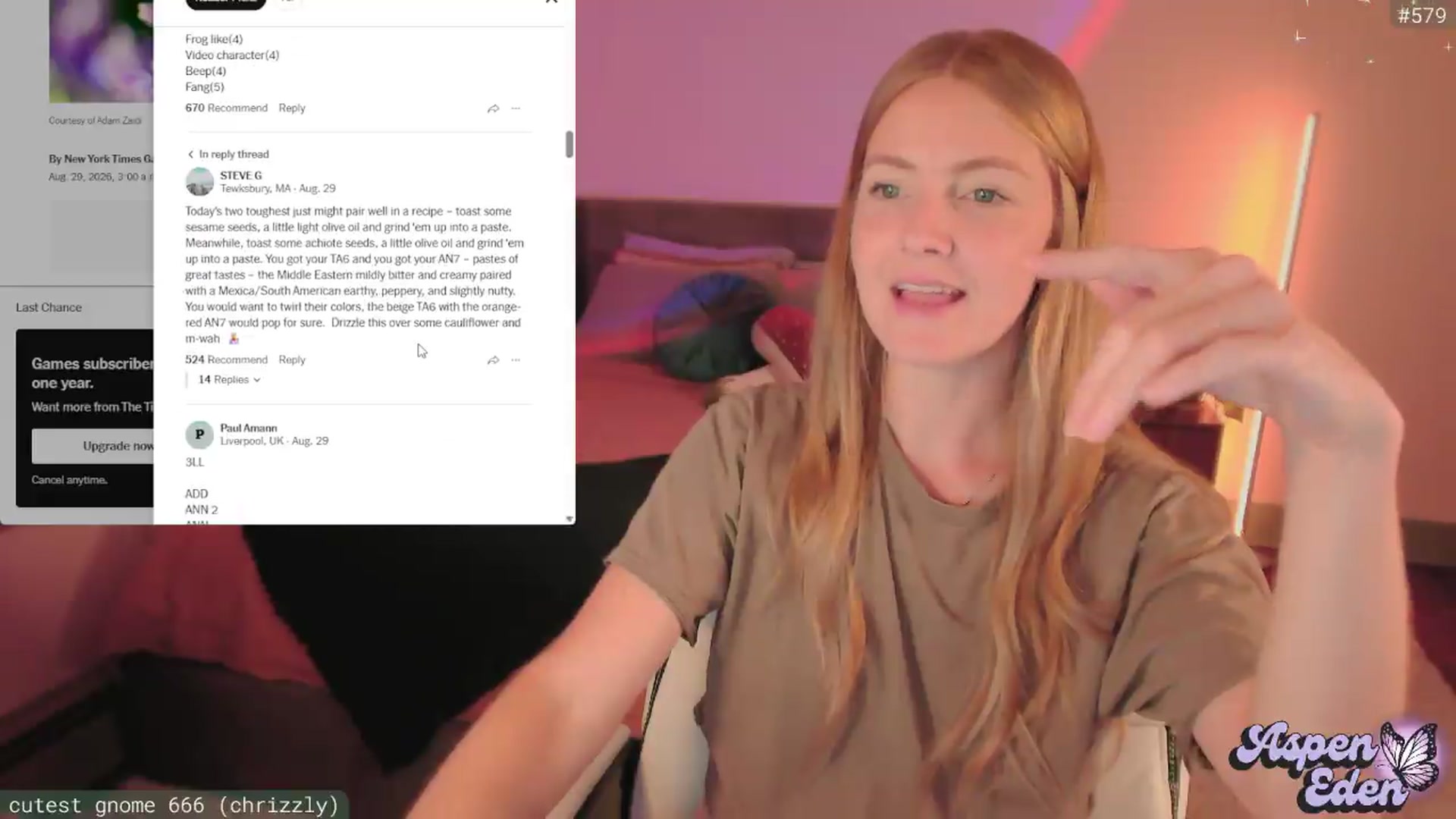 Gallery image thumbnail from AspenEden's myfreecams stream on, 08/30/2026, 02:34 image 14 of 20