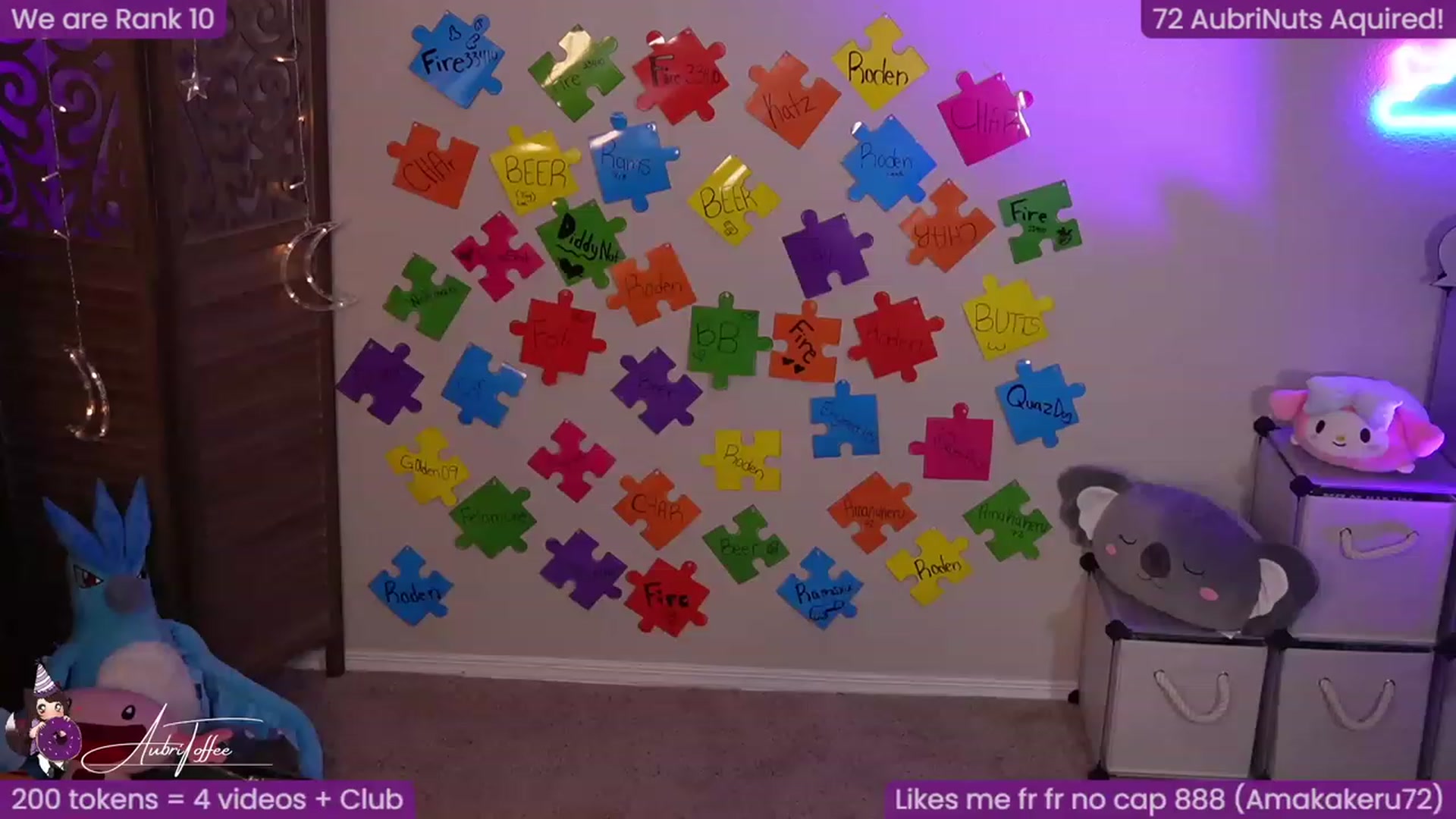 Gallery image thumbnail from AubriToffee's myfreecams stream on, 05/13/2023, 05:13 image 3 of 20