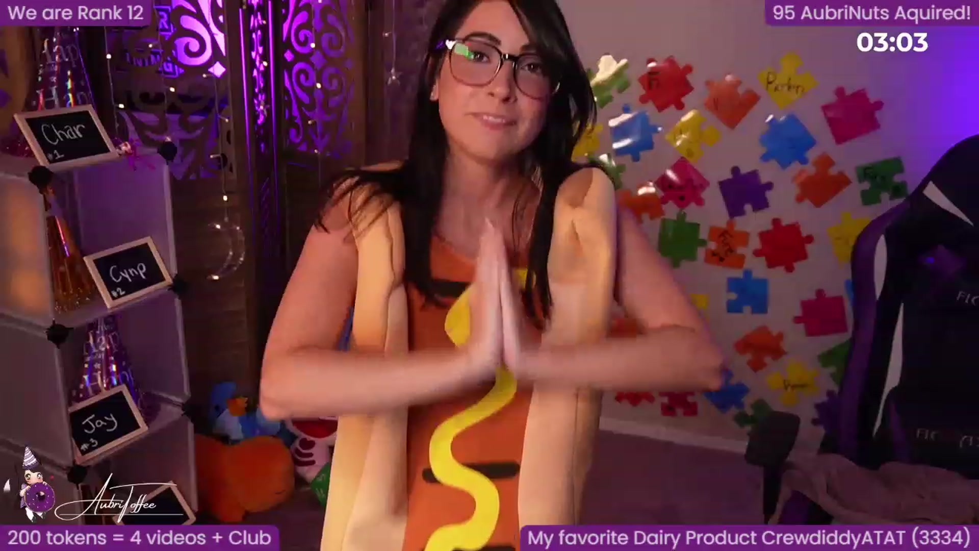 Gallery image thumbnail from AubriToffee's myfreecams stream on, 05/27/2023, 06:33 image 8 of 20