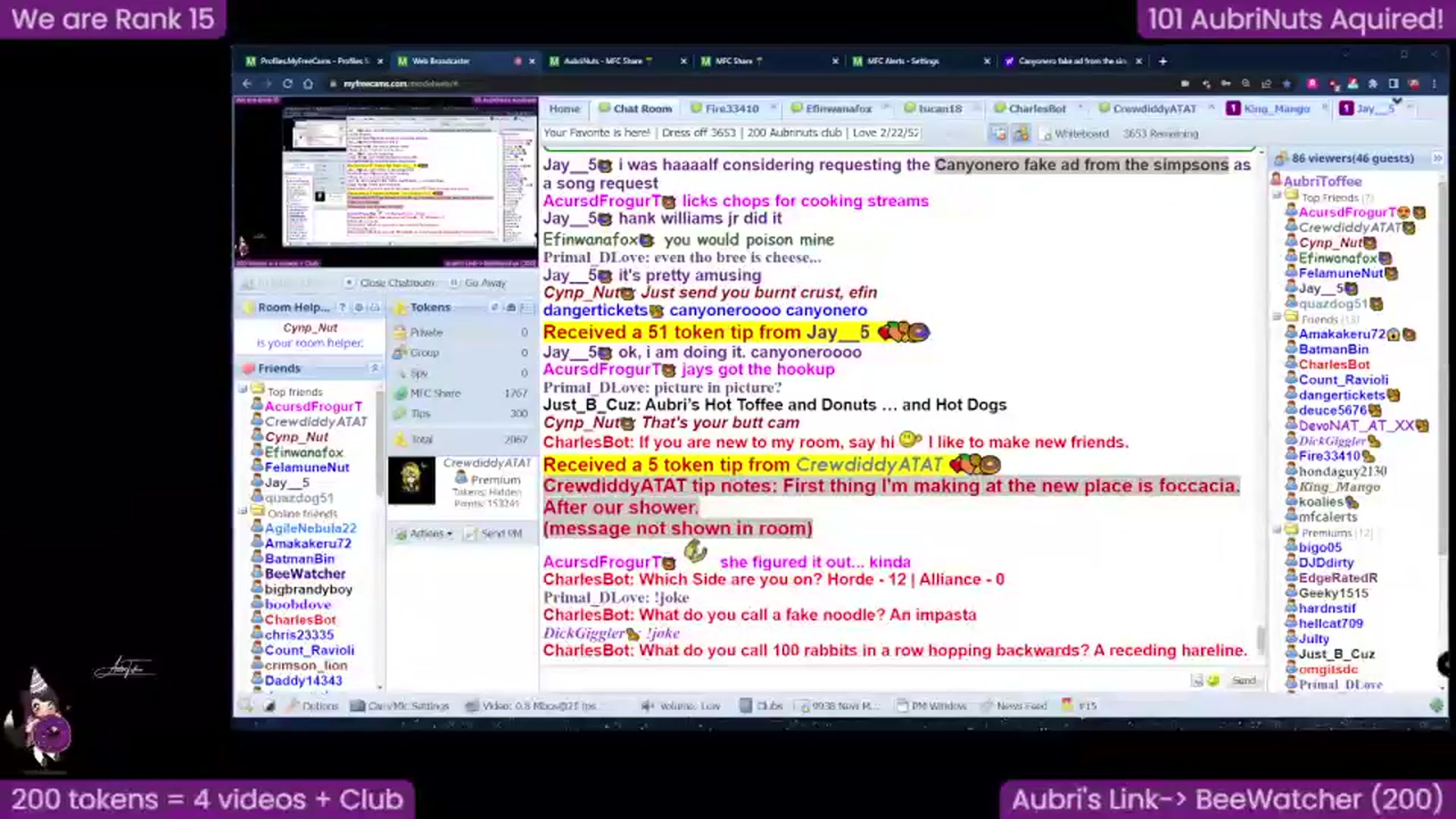 Gallery image thumbnail from AubriToffee's myfreecams stream on, 05/31/2023, 03:57 image 14 of 20