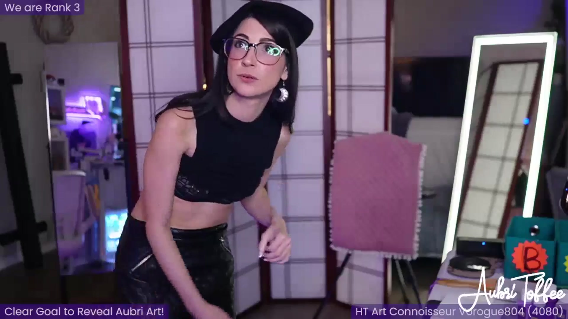 Gallery image thumbnail from AubriToffee's myfreecams stream on, 05/04/2024, 04:20 image 6 of 20
