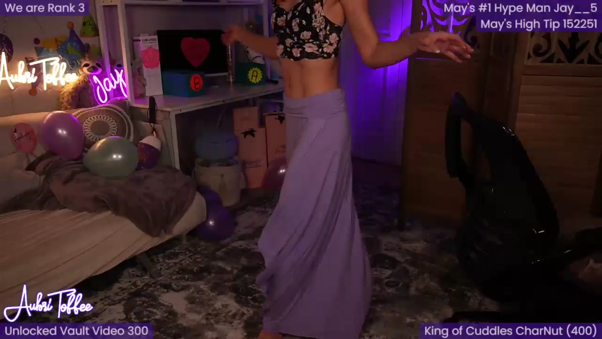 Gallery image thumbnail from AubriToffee's myfreecams stream on, 05/25/2024, 04:07 image 6 of 20