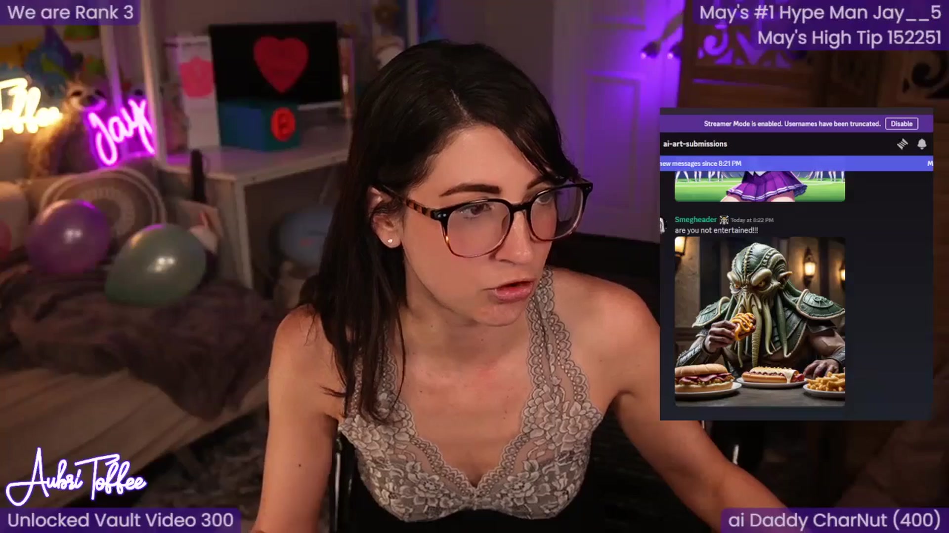 Gallery image thumbnail from AubriToffee's myfreecams stream on, 05/26/2024, 03:32 image 18 of 20